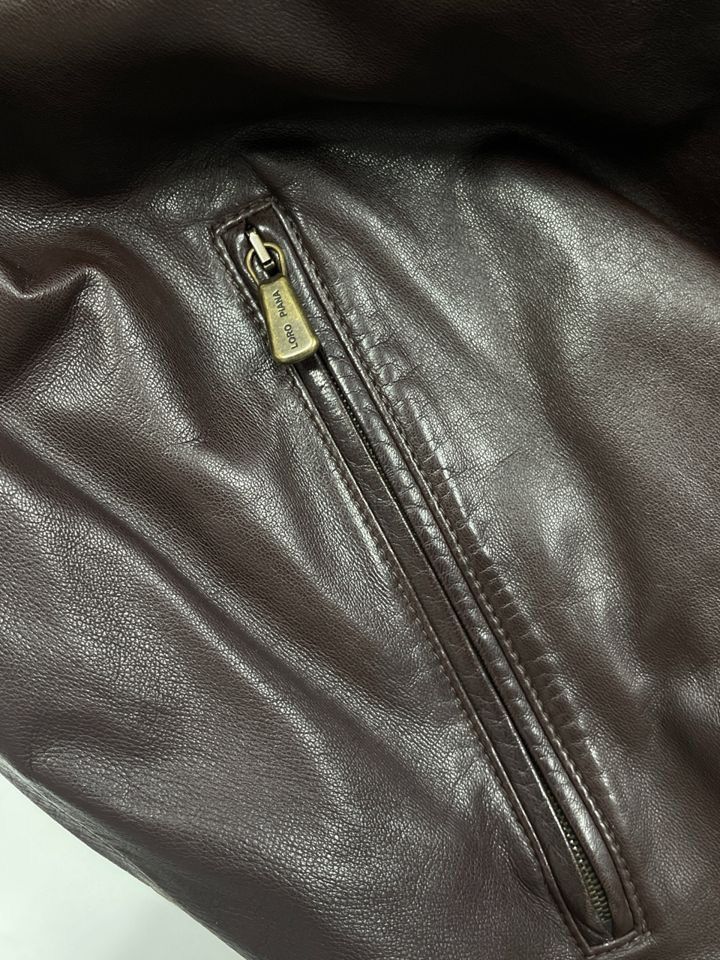 Loro Piana Loro Piana Leather Biker Jacket Size US XXL / EU 58 / 5 - 13 Thumbnail