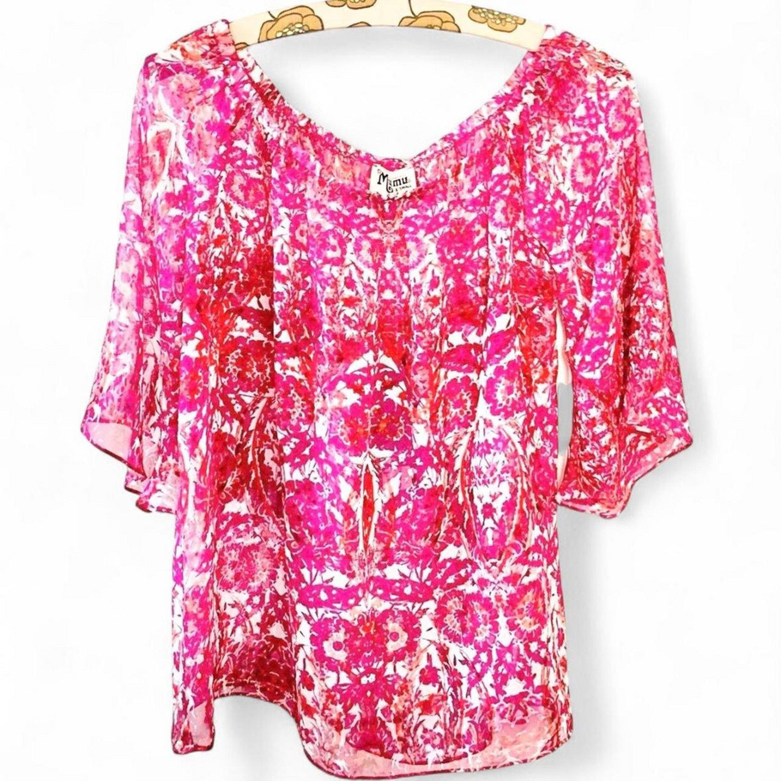 Show Me Your MuMu Show me your mumu wallie tunic paisley sheer off shoulder Size XS / US 0-2 / IT 36-38 - 2 Thumbnail