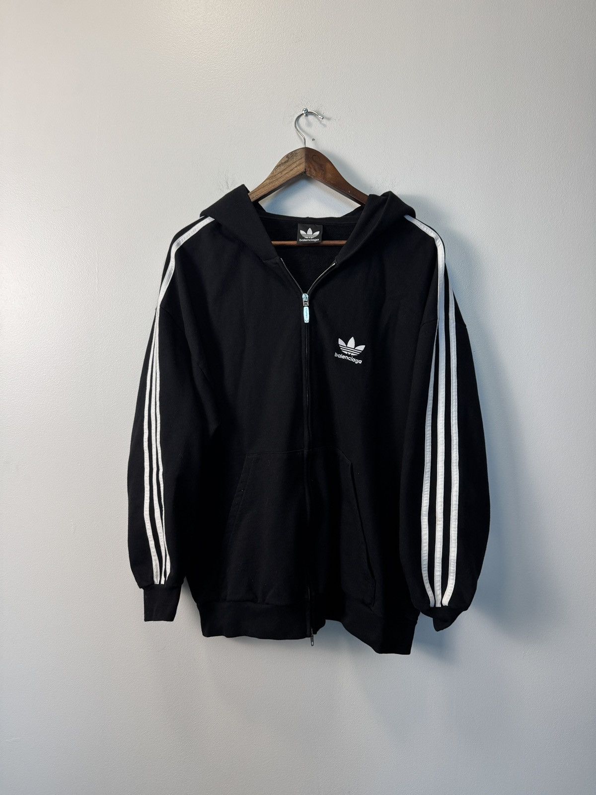 Balenciaga RARE Balenciaga Soccer Zip Up Hoodie TOKYO | Grailed