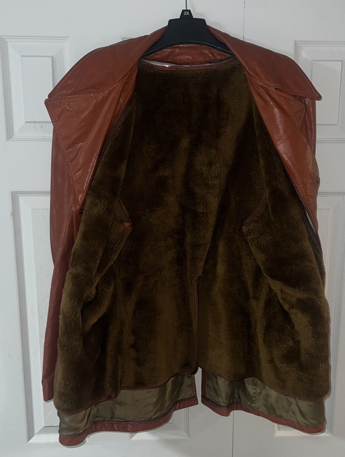 Other Vintage Leather Jacket Size US XXL / EU 58 / 5 - 3 Thumbnail