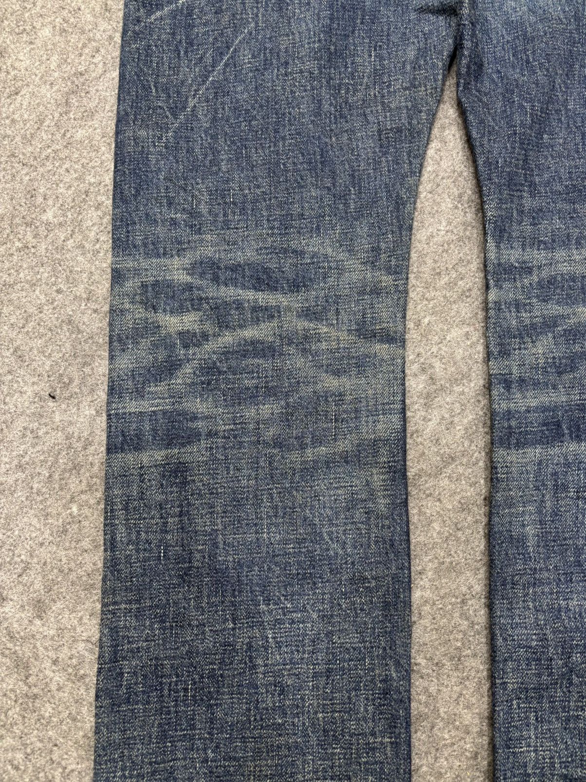 Japanese Brand 💥90s Denim Character💥DDRD Skinny Blue Wash Denim F640 Size US 33 - 13 Thumbnail