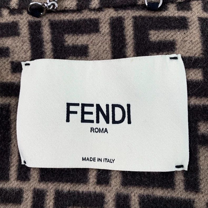 Fendi Fendi Black Double Breasted Wool Jacket Size US M / EU 48-50 / 2 - 5 Thumbnail