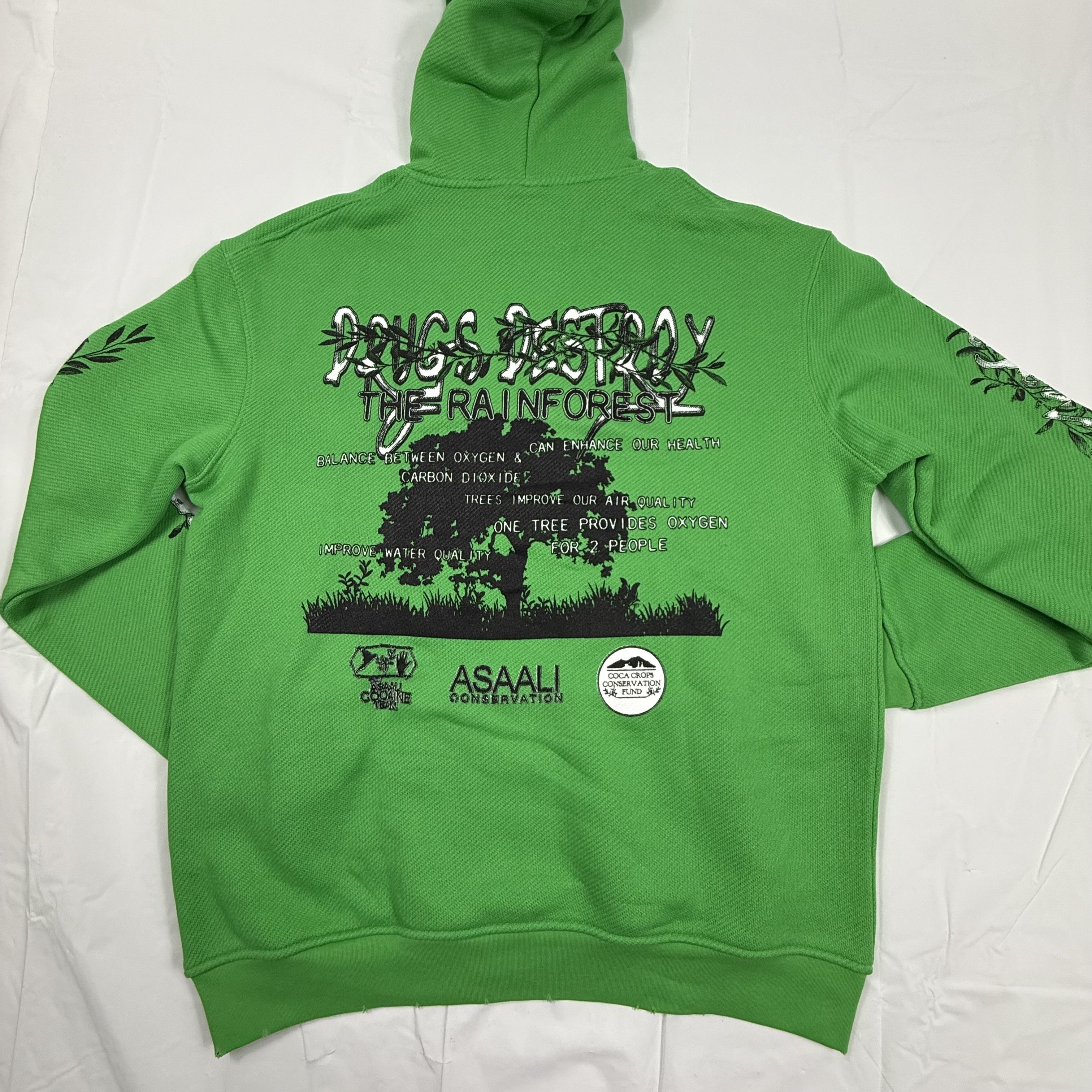 Asaali Asaali Protect Colombia Save The Rainforest Green Hoodie Size US XXL / EU 58 / 5 - 8 Thumbnail