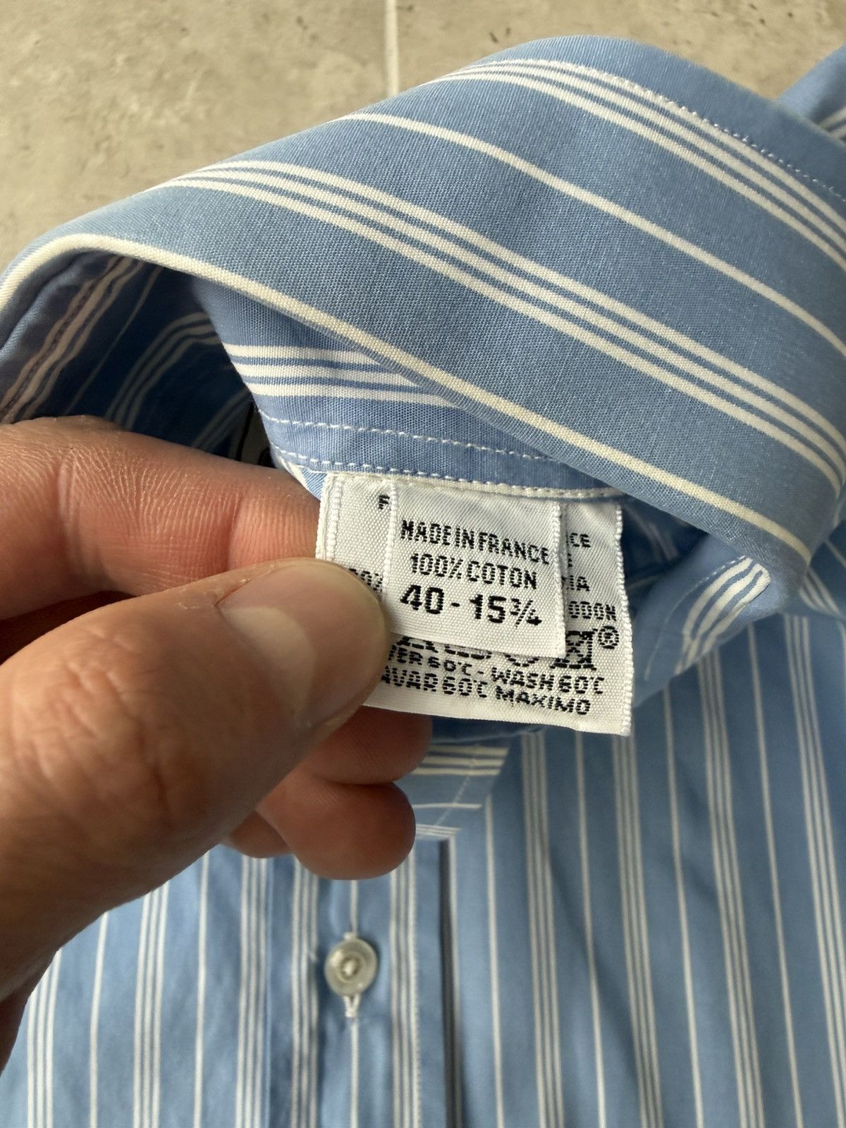 Hermes Vintage Hermes Shirts Stripped Button Ups M Size US M / EU 48-50 / 2 - 4 Thumbnail