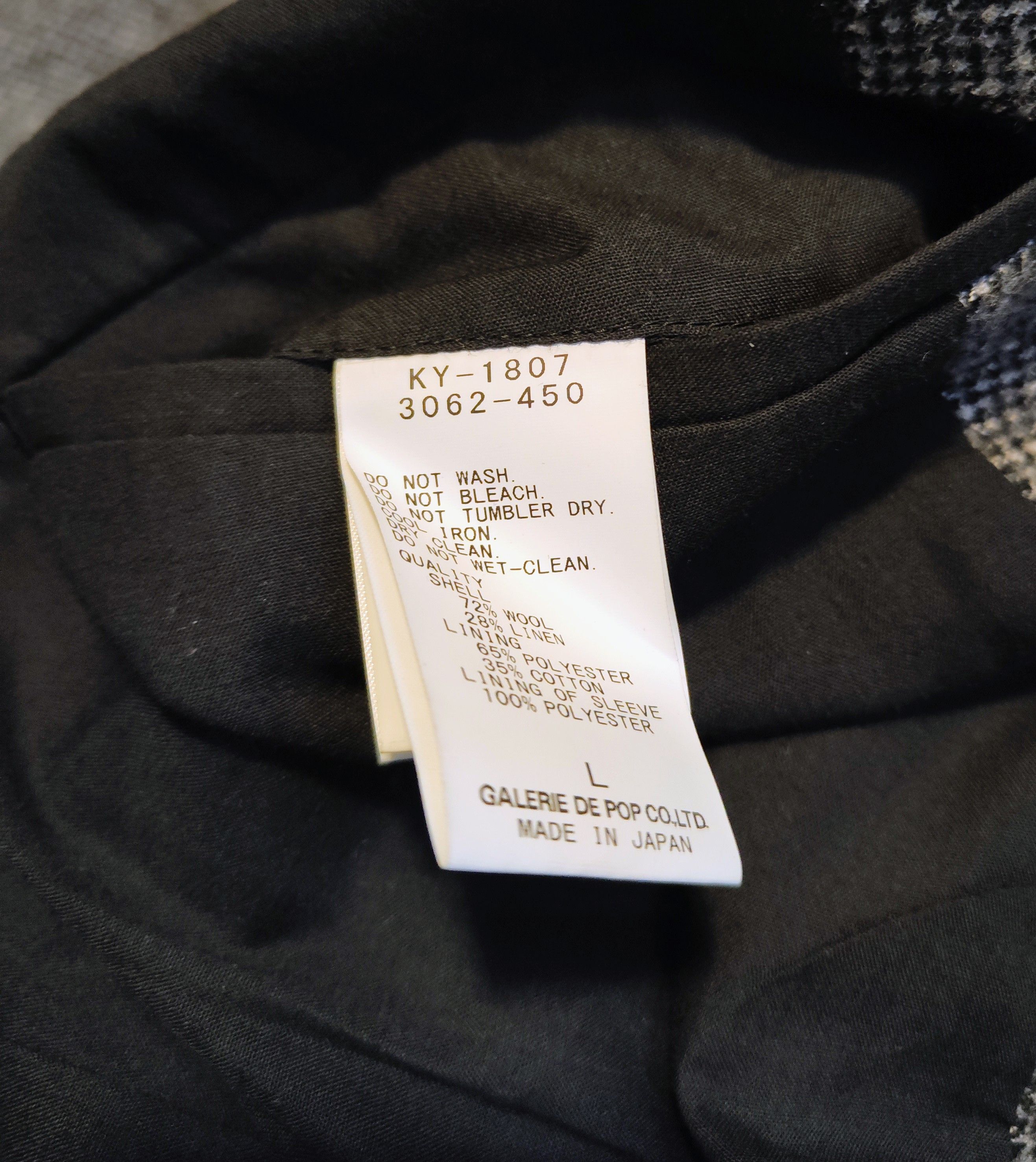 Sage De Cret Houndstooth wool jacket.Like Uma Wang or Martin Margiela. Size US L / EU 52-54 / 3 - 10 Thumbnail