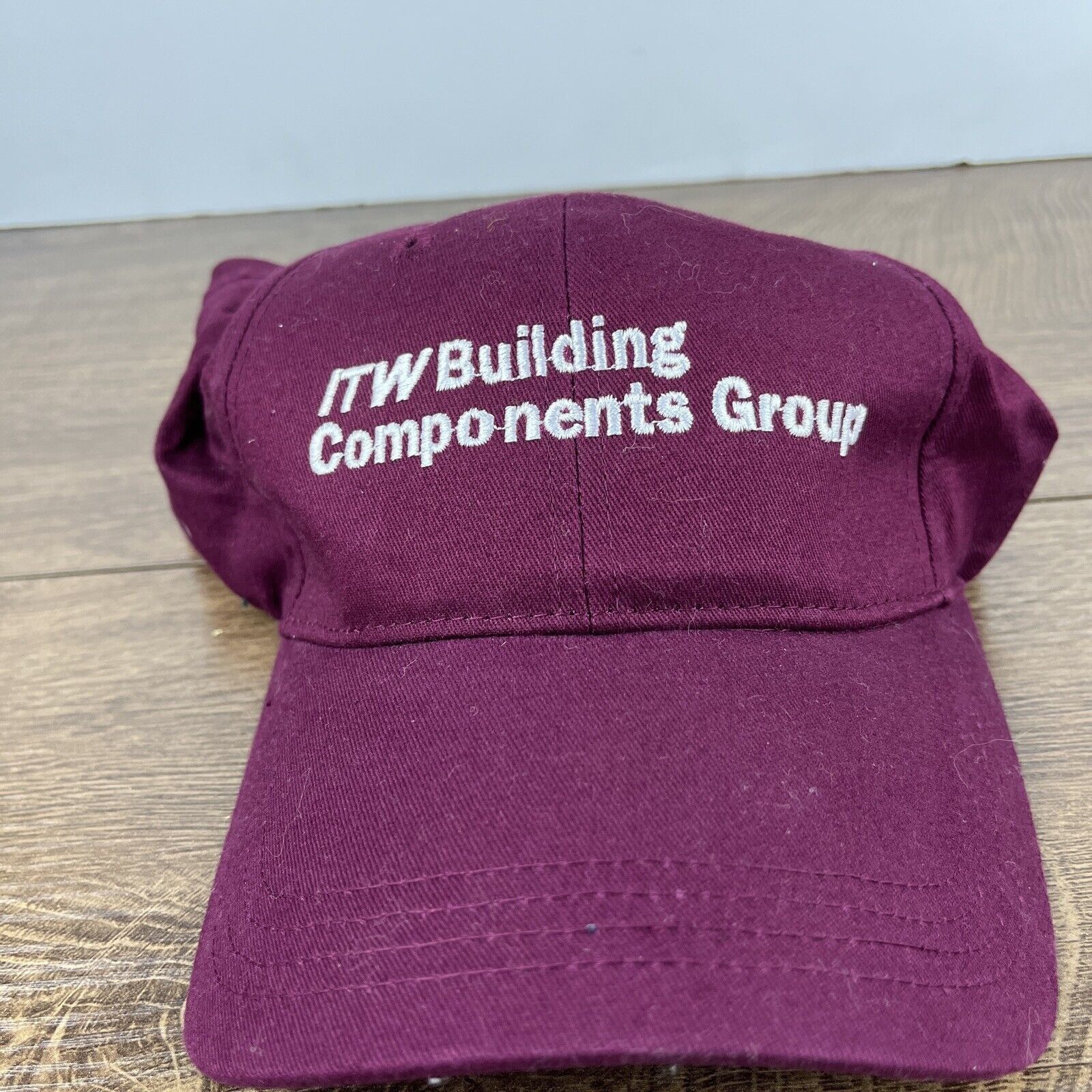 Other ITW Building Componets Group Hat Maroon Adjustable Hat Adult Size ONE SIZE - 3 Thumbnail