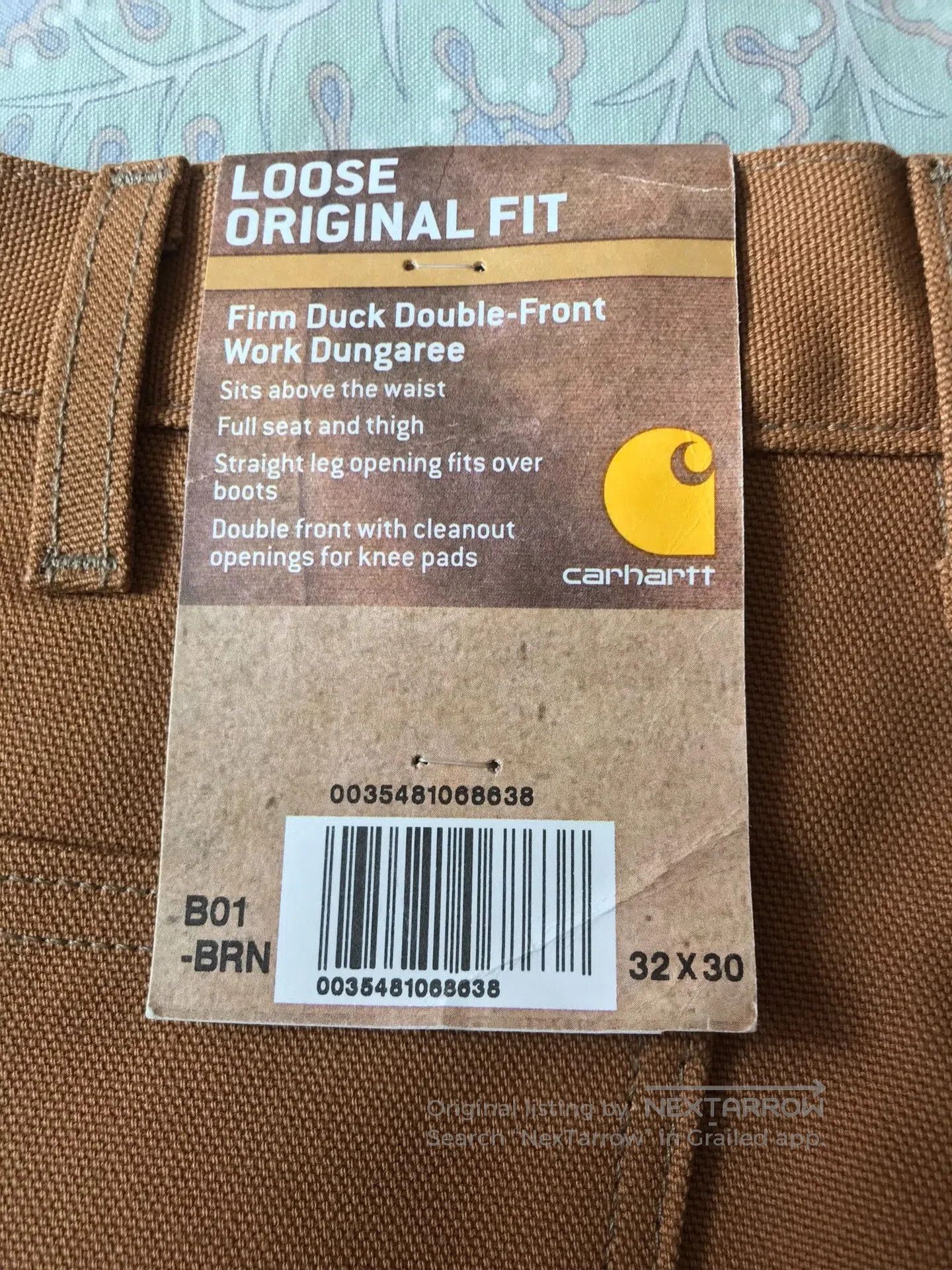 Carhartt Carhartt B01 BRN Canvas Double Knee Pants. Size US 32 / EU 48 - 8 Thumbnail