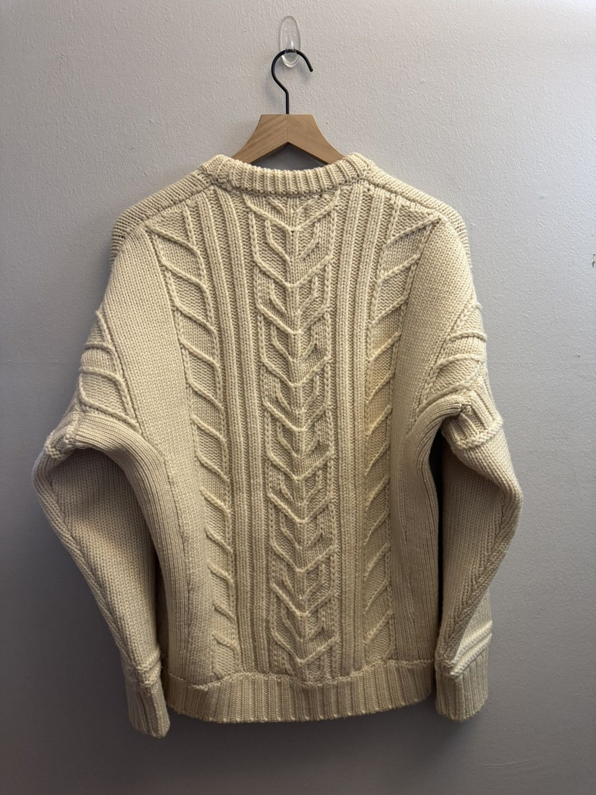 Stone Island Stone Island Compass Cable Knit Fisherman Crewneck Sweater Size US M / EU 48-50 / 2 - 8 Thumbnail