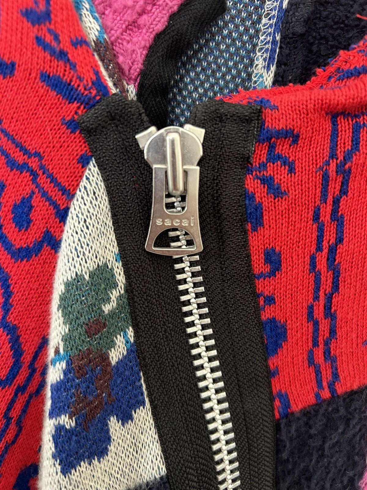 Sacai Sacai SS21 Hank Willis Thomas Love Over Rules Wool Cardigan Size US XL / EU 56 / 4 - 3 Thumbnail