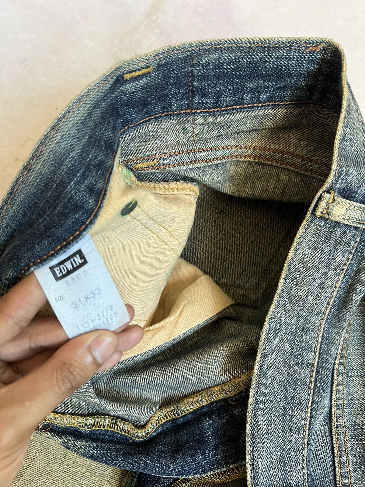 Edwin × Vintage Dirty Edwin 505zx Selvedge Distressed Denim Size US 32 / EU 48 - 11 Thumbnail