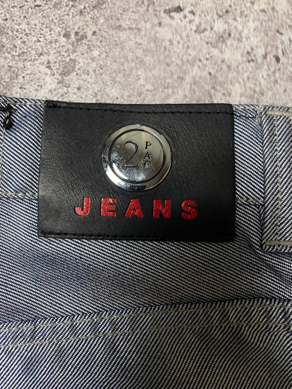Japanese Brand × Vintage Vintage 2PAC Pants Jeans Silver Baggy Denim Y2k Size US 26 / EU 42 - 12 Thumbnail