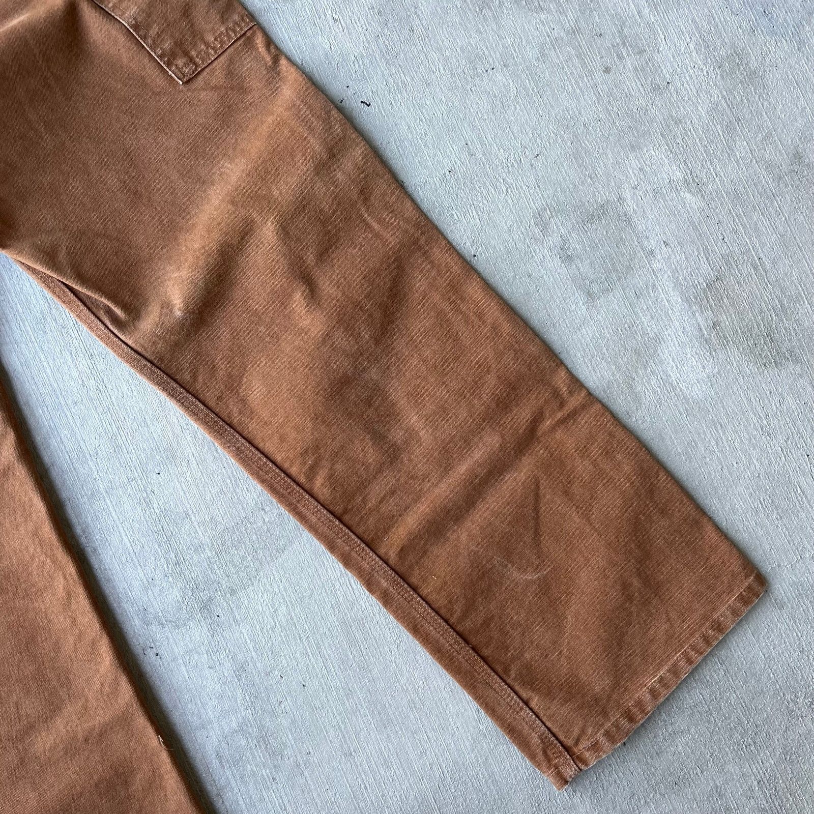 Carhartt × Vintage Carhartt brown WOMENS double knee work wear carpenter pants Size US 31 - 3 Thumbnail