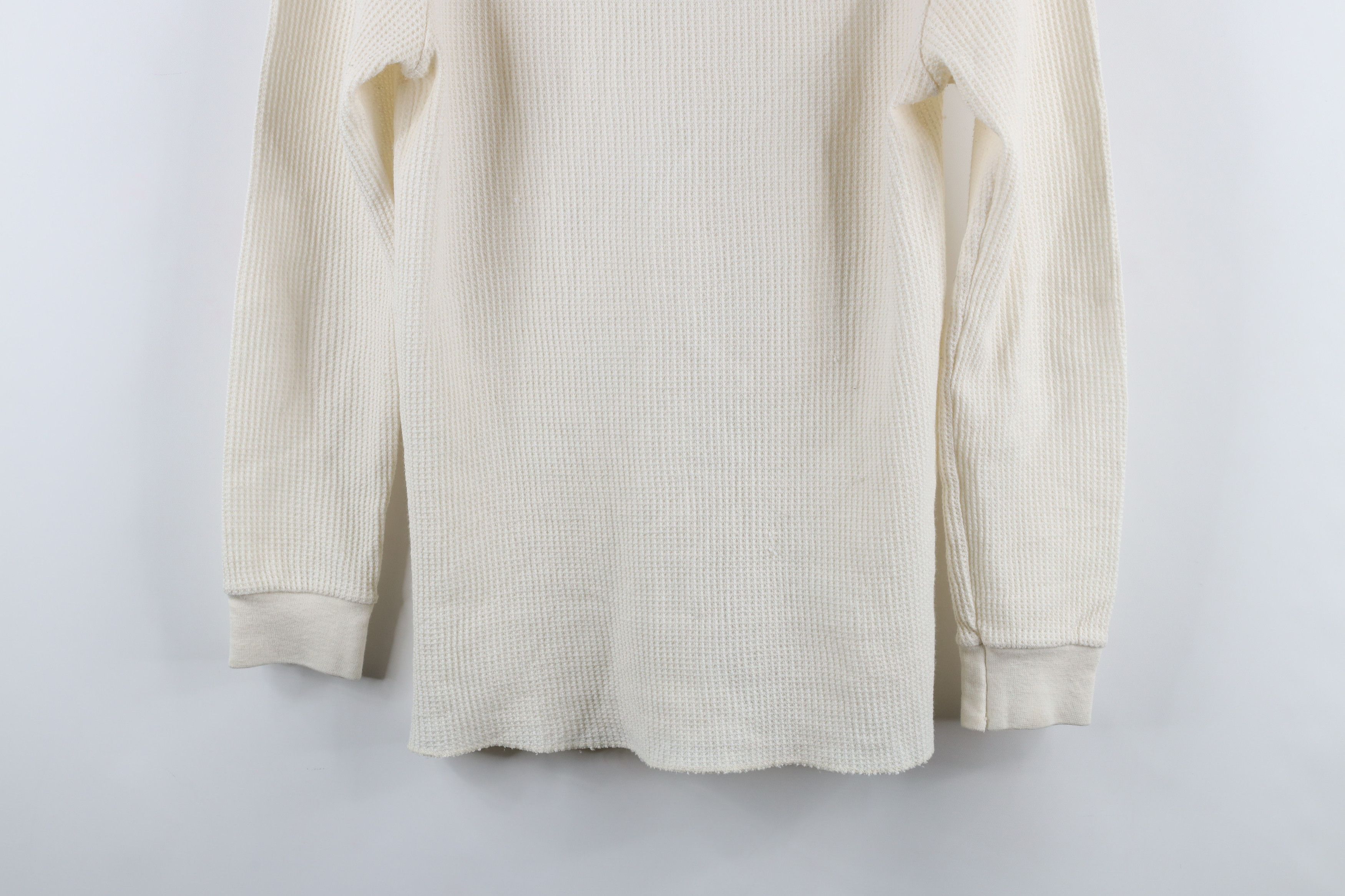 Vintage Vintage 90s Streetwear Waffle Knit Long Sleeve T-Shirt Size US S / EU 44-46 / 1 - 3 Thumbnail