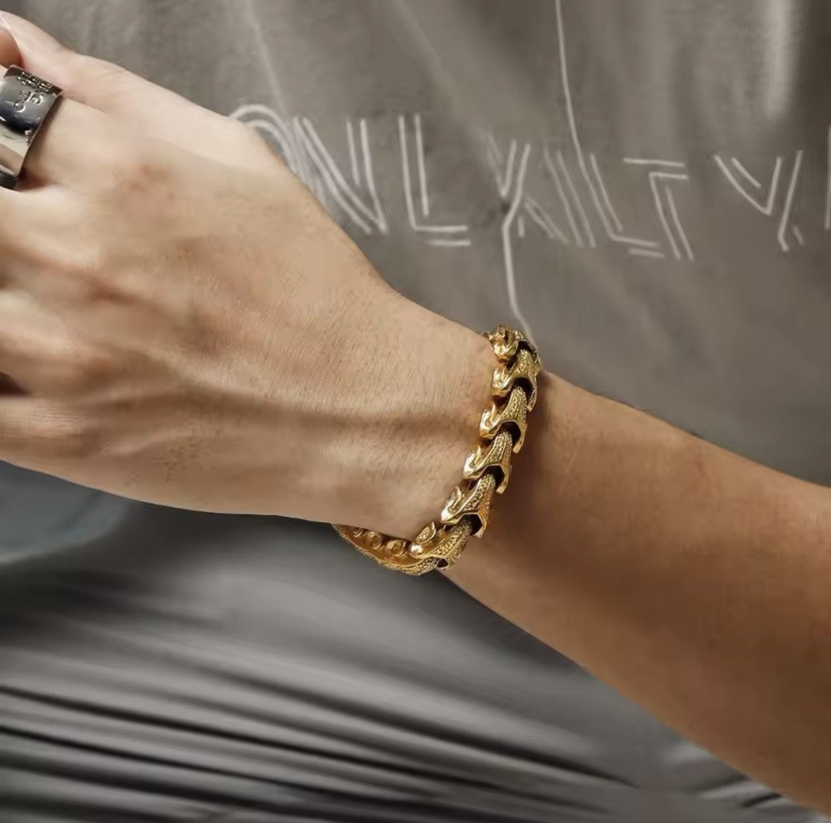 Other Gold Dragon Grain Wrap Bracelets Size ONE SIZE - 2 Thumbnail