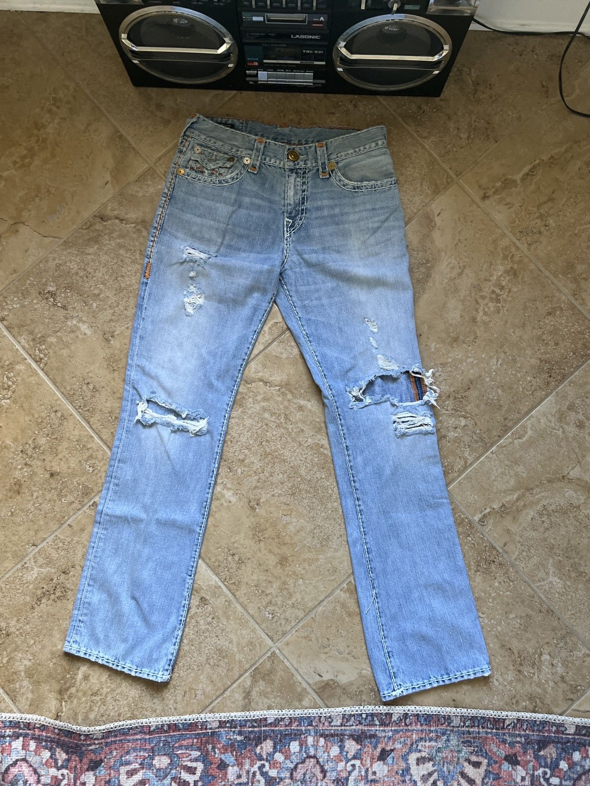 True Religion × Vintage Vintage True Religion Jeans Size US 32 / EU 48 - 3 Thumbnail