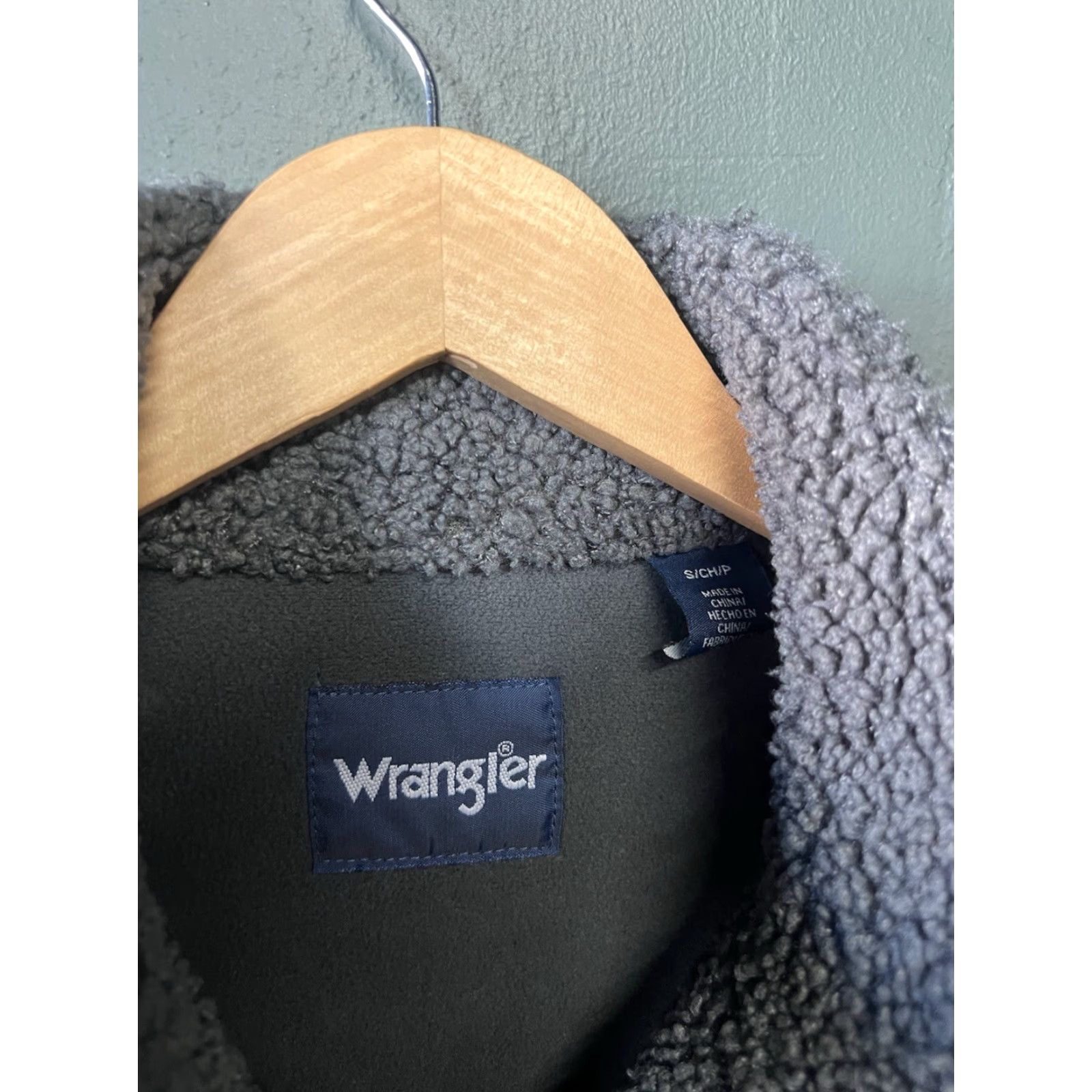 Wrangler Wrangler Jacket Mens Long Sleeve Fleece Full Zip Outdoor Gray Size S Size US S / EU 44-46 / 1 - 3 Thumbnail