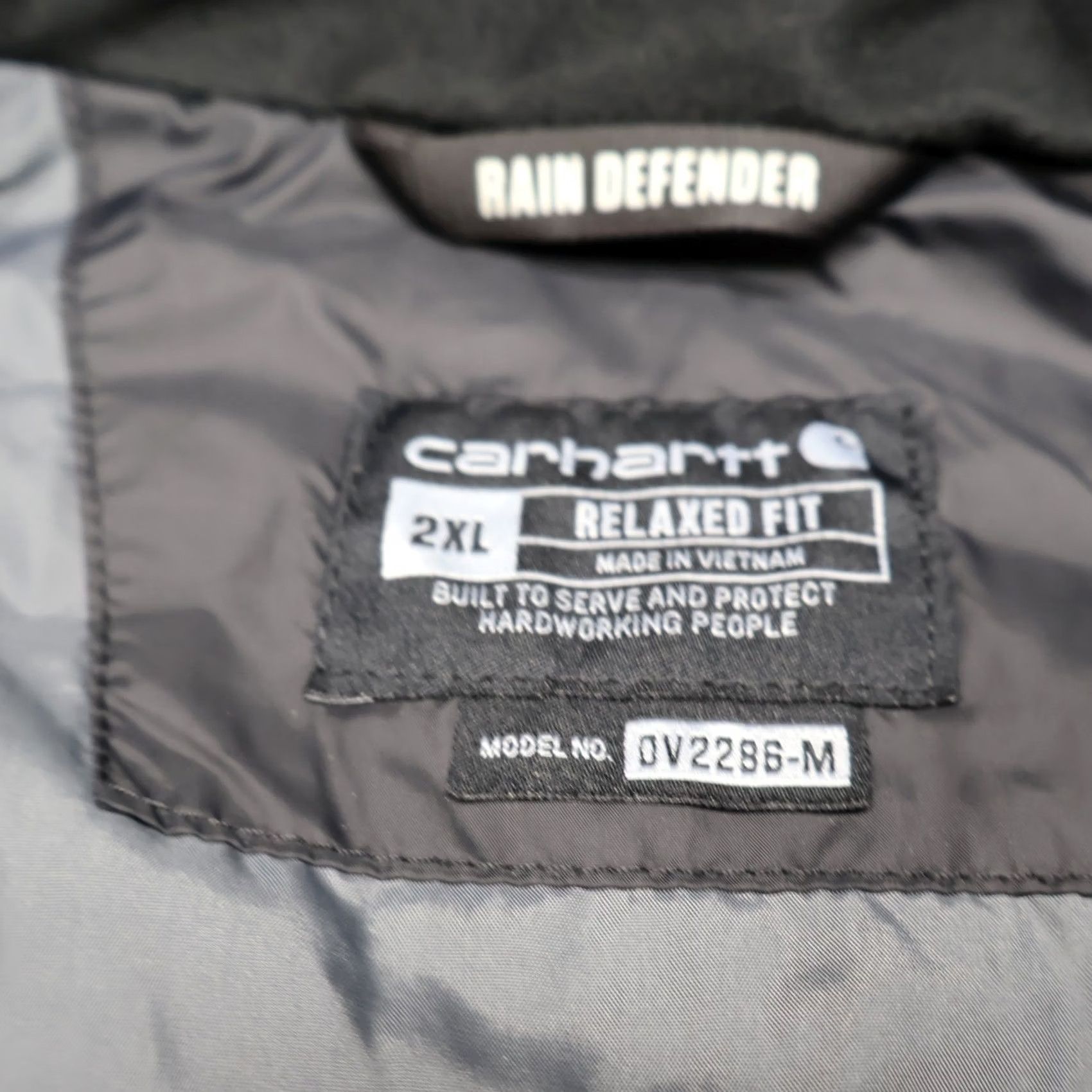 Carhartt VINTAGE Carhartt Gilliam Vest Mens 2XL Black Rain Defender Quilted Work LOGO Size US XXL / EU 58 / 5 - 5 Thumbnail