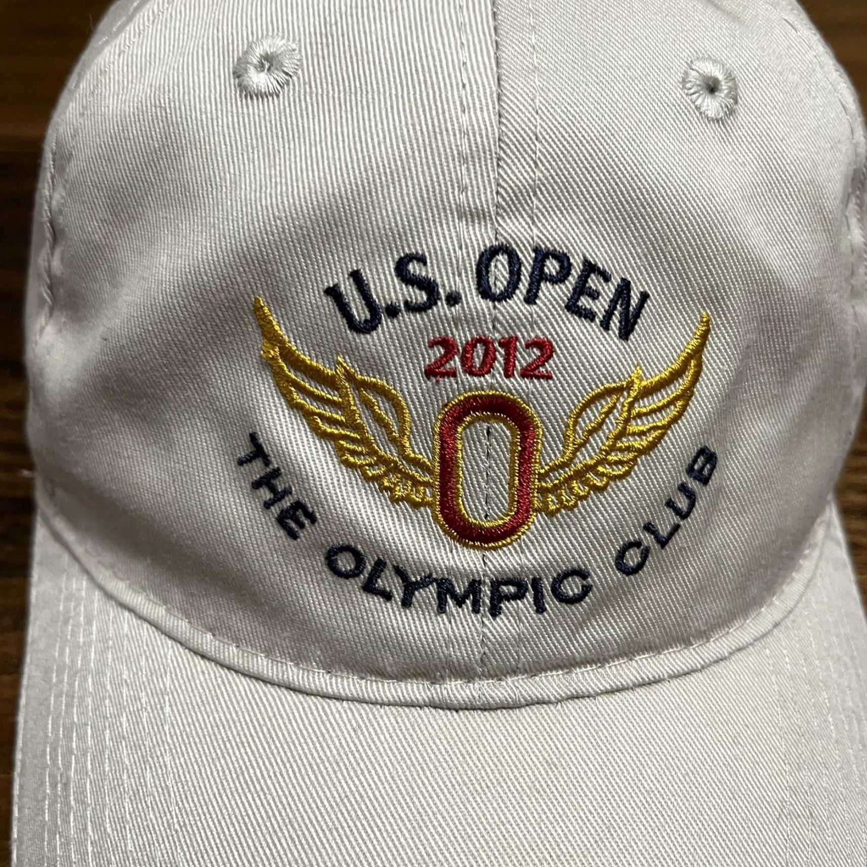 Vintage US Open Hat Cap 2012 The Olympic Club Strap Back USGA Member Adjustable Beige Men One Size Golf Hat Beig Size ONE SIZE - 7 Thumbnail