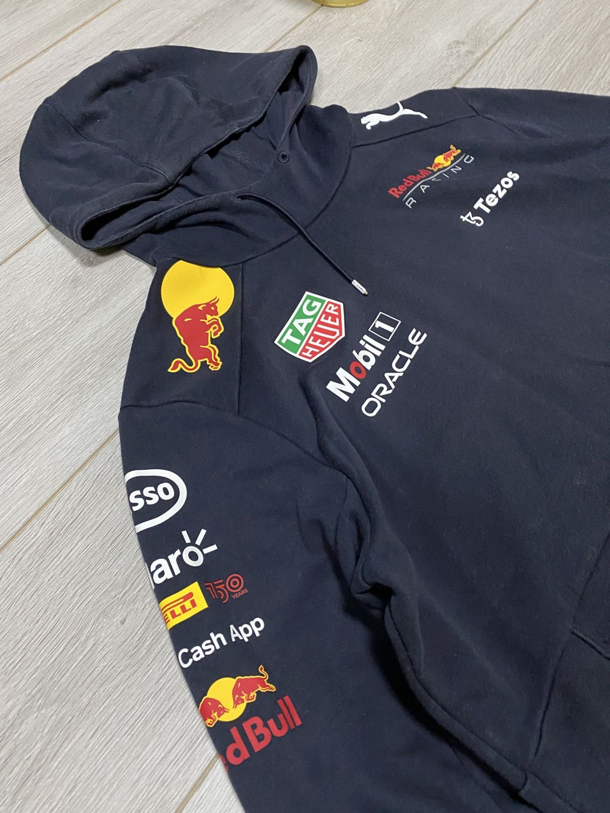 Puma Puma Red Bull vintage big logo zip hoodie Size US L / EU 52-54 / 3 - 4 Thumbnail