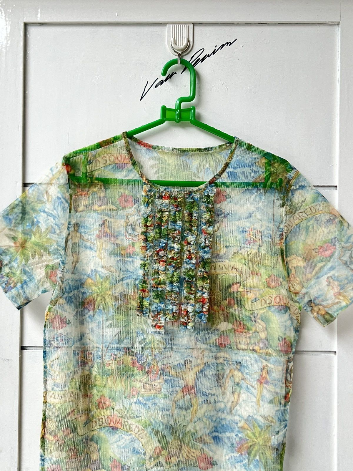 Dsquared2 DSQUARED2 Hawaii Mesh T-shirt Size US XS / EU 42 / 0 - 9 Thumbnail