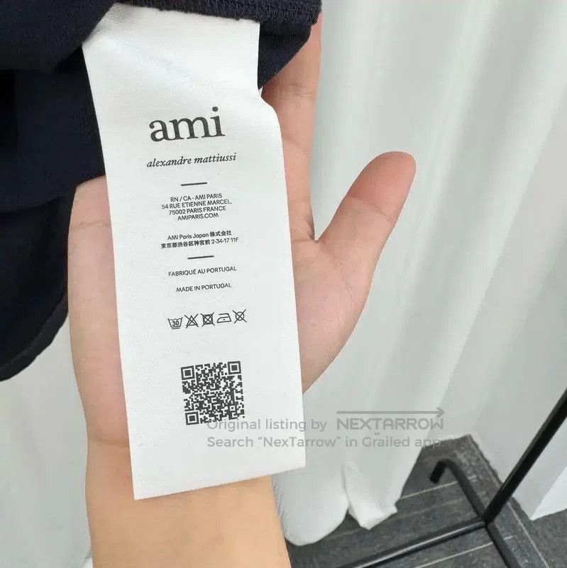 AMI AMI Black Cotton Logo Short Sleeve T-Shirt . Size US L / EU 52-54 / 3 - 6 Thumbnail