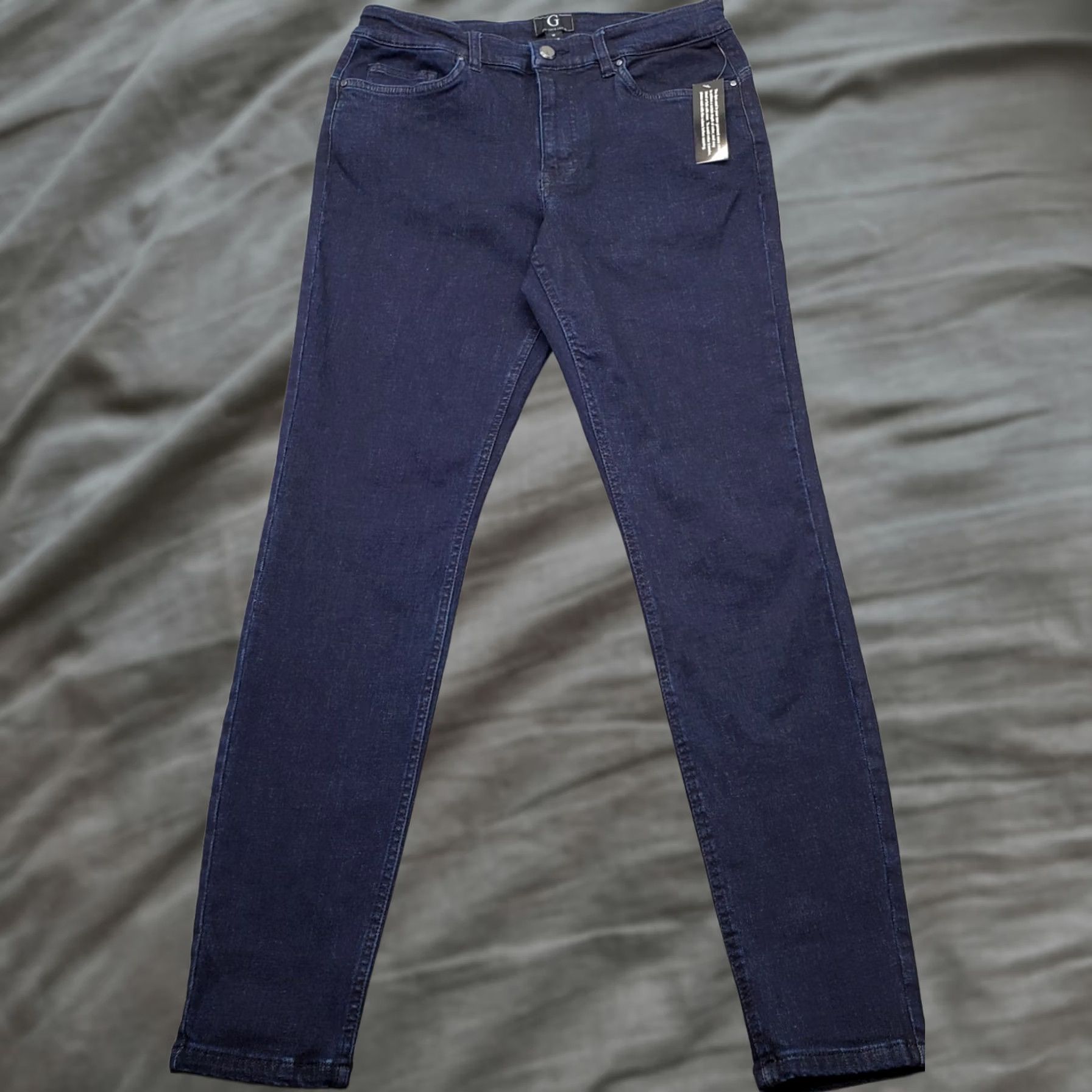 Denime G by Giuliana Skinny Jeans Womens Size 10 Blue Denim Stretch Slim Fit Dark Wash Jeans Size 32" / US 10 / IT 46 - 1 Thumbnail