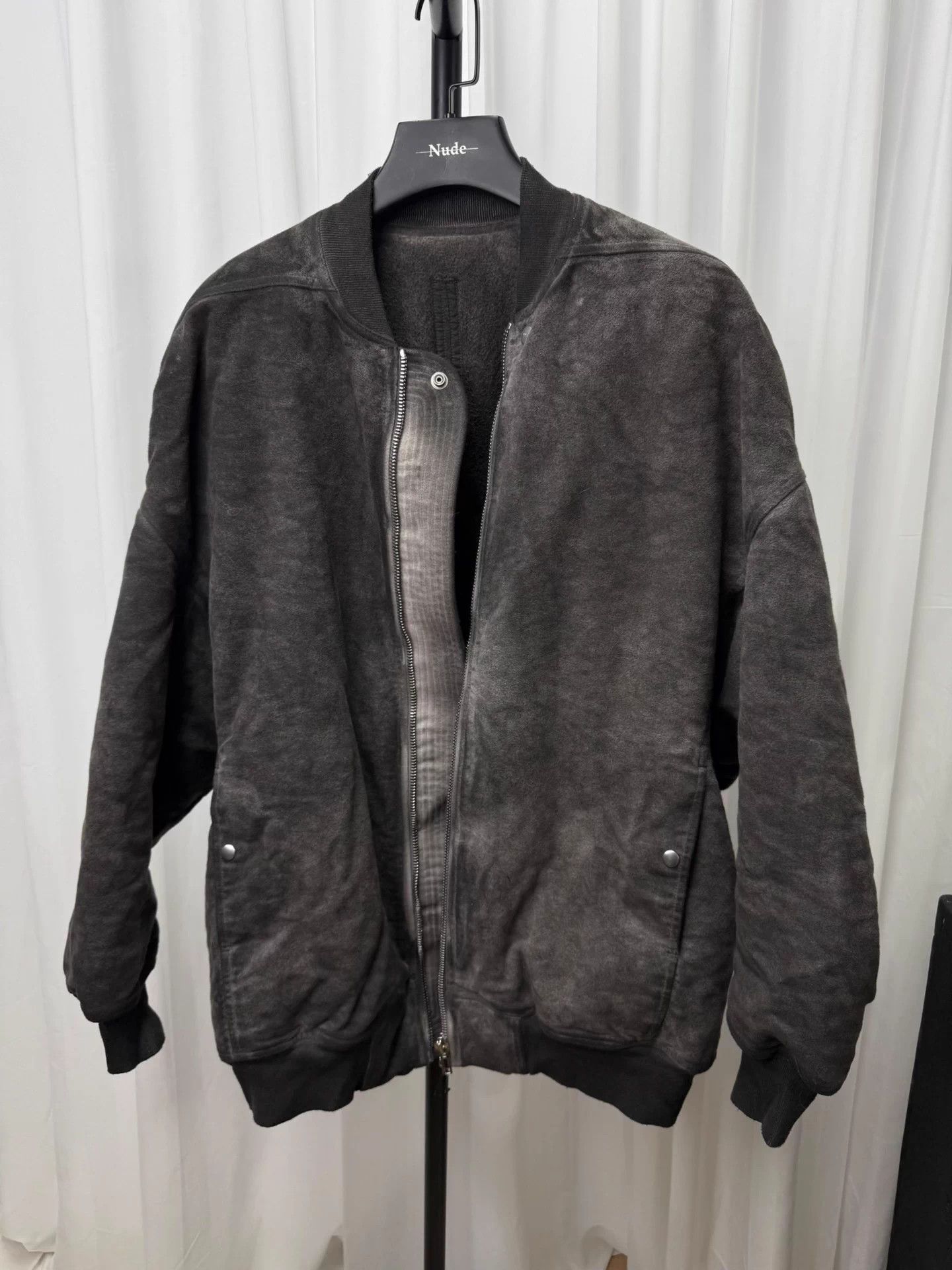 Rick Owens Drkshdw Rick Owens Suede Batwing Sleeve Jacket Size US XS / EU 42 / 0 - 2 Thumbnail