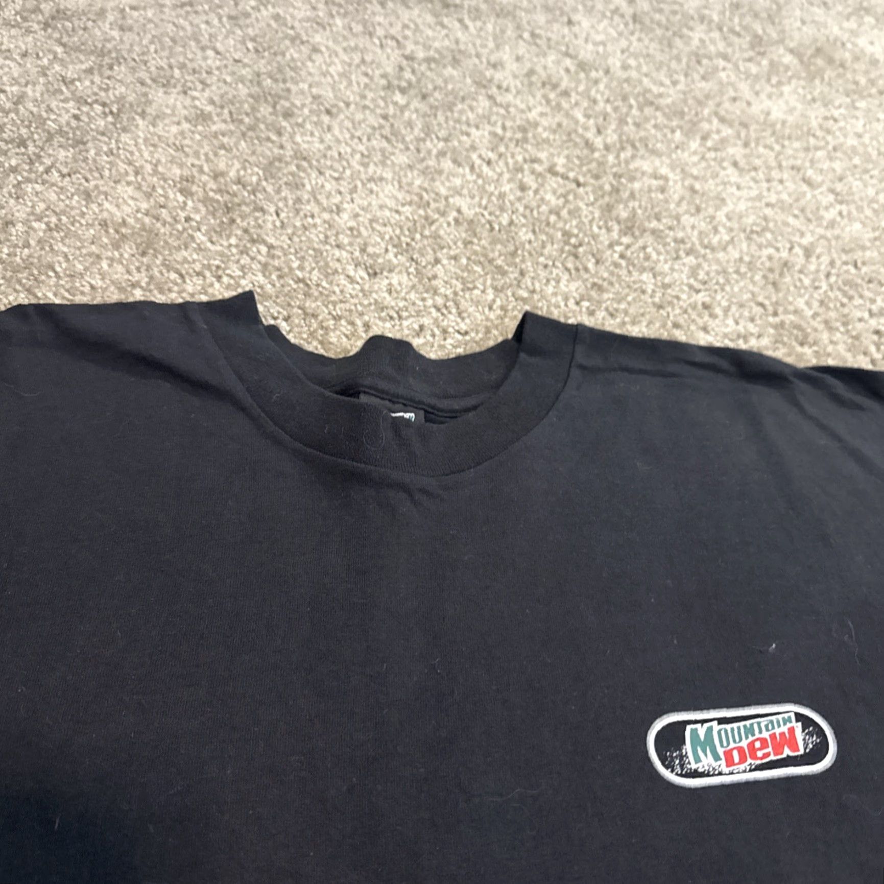 Vintage VINTAGE Mountain Dew 90s T-Shirt Black 2XL Men Do the Dew Promo Pop Shirt Size US XXL / EU 58 / 5 - 6 Thumbnail
