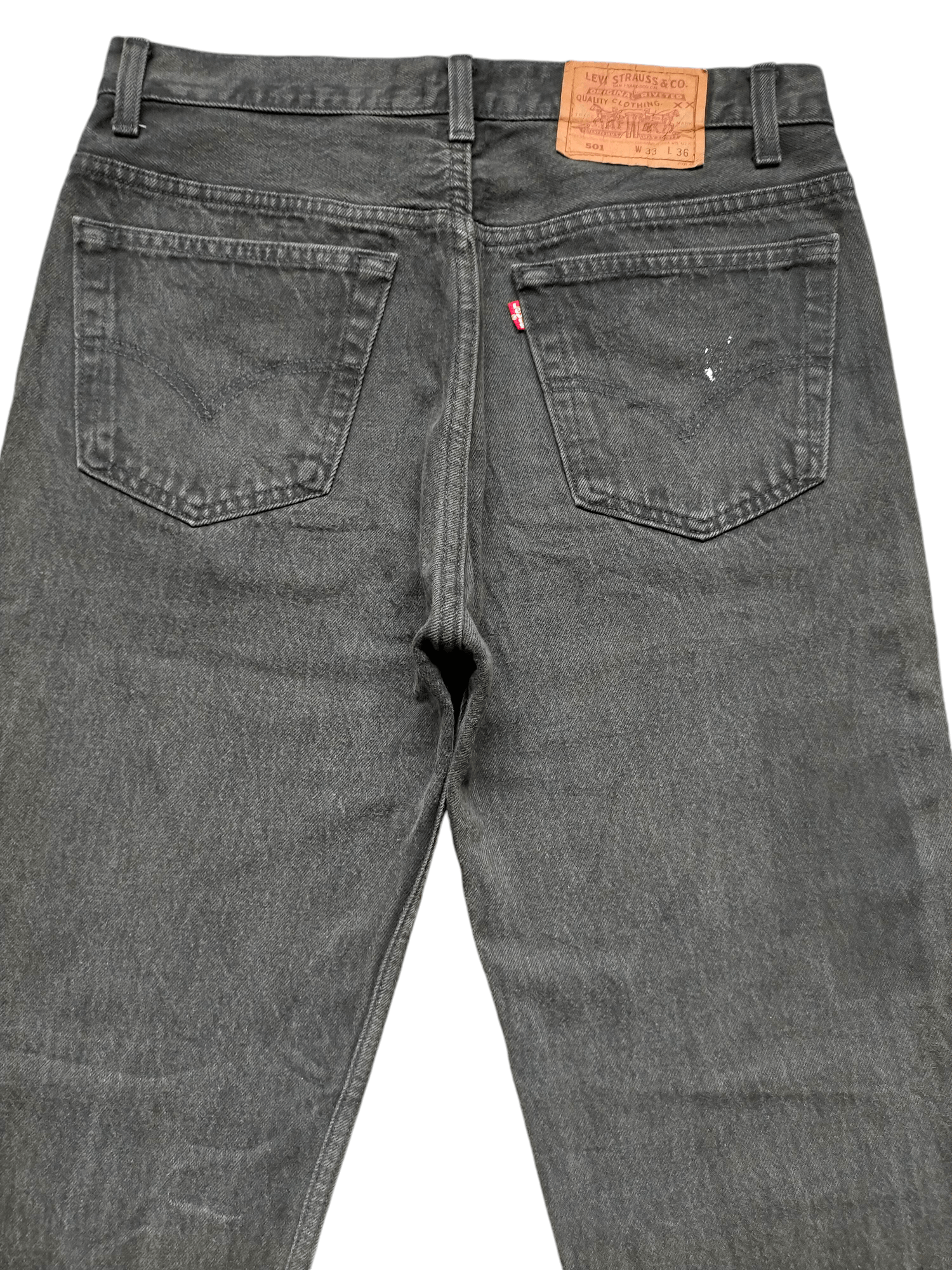 Levi's Vintage 80s-90s Levis Super Black Usa Painted Denim Size US 32 / EU 48 - 11 Thumbnail