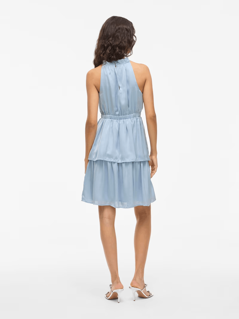 Other New light blue midi cocktail dress Vila Size XXL / US 16-18 / IT 52-54 - 4 Thumbnail