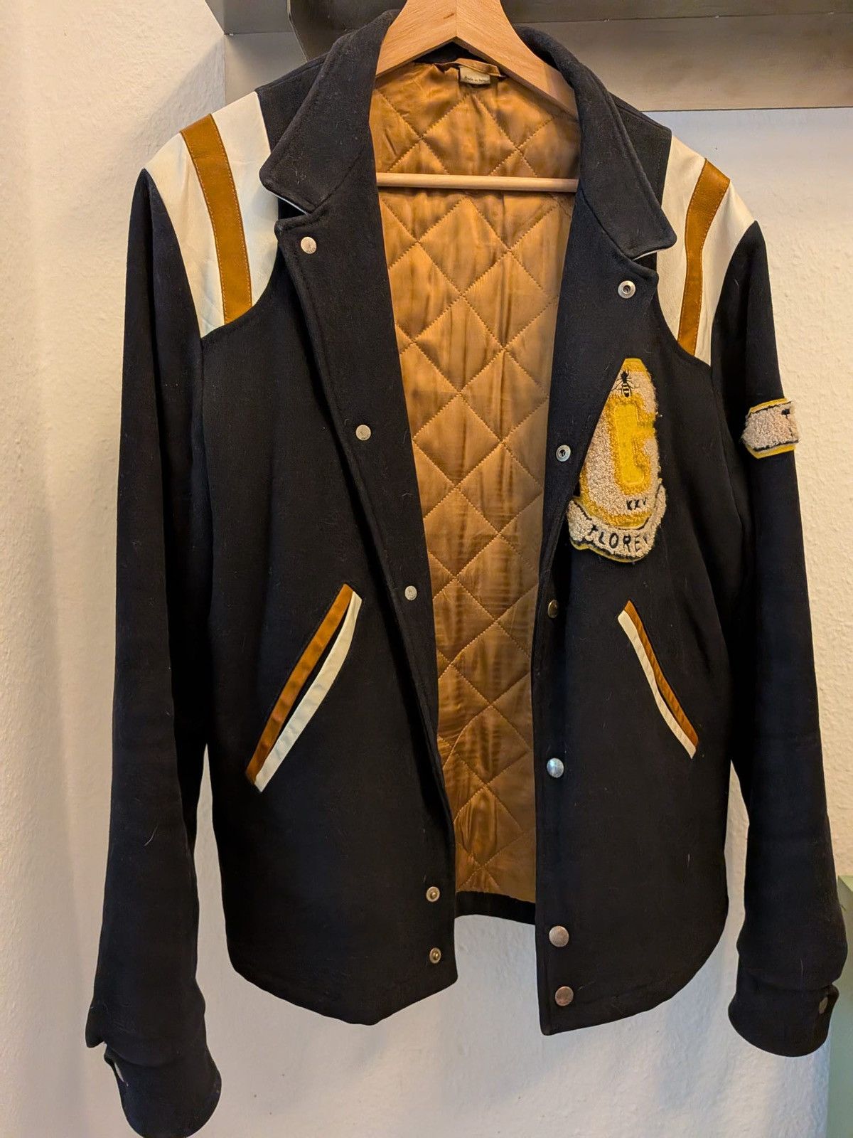 Gucci Gucci wool jacket w leather inserts Size US M / EU 48-50 / 2 - 1 Thumbnail