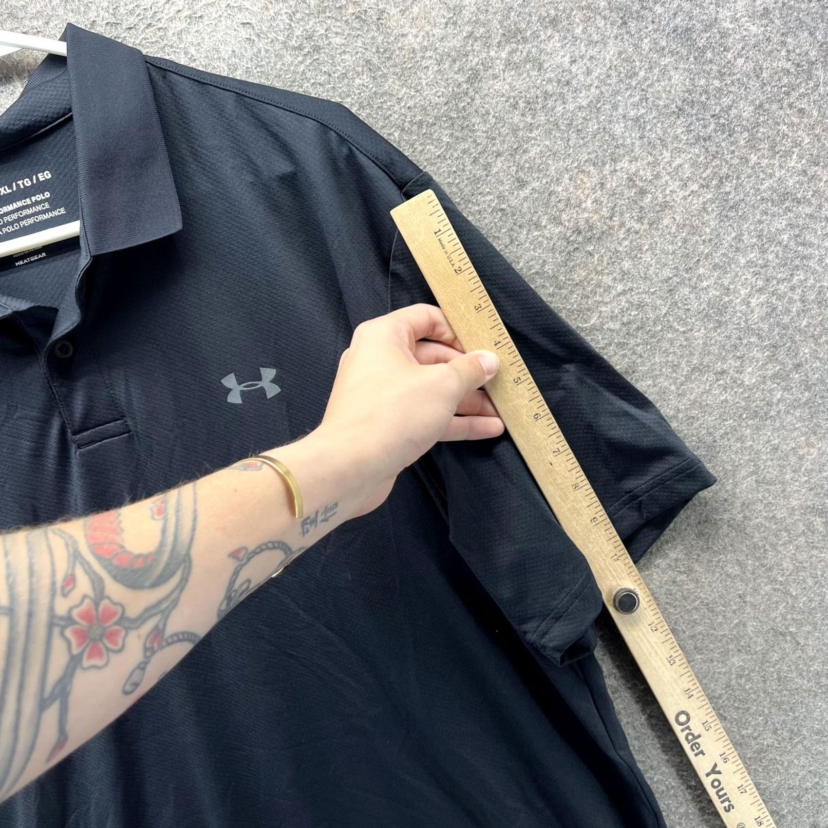 Under Armour Under Armour Polo Shirt Mens XL Black HeatGear Golf Loose Fit The Performance Polo Shirt Size US XL / EU 56 / 4 - 4 Thumbnail
