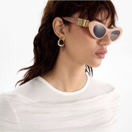 Loewe Loewe LW40156U 72E Sunglasses Shiny Pink Cat Eye Frame Size ONE SIZE - 3 Thumbnail