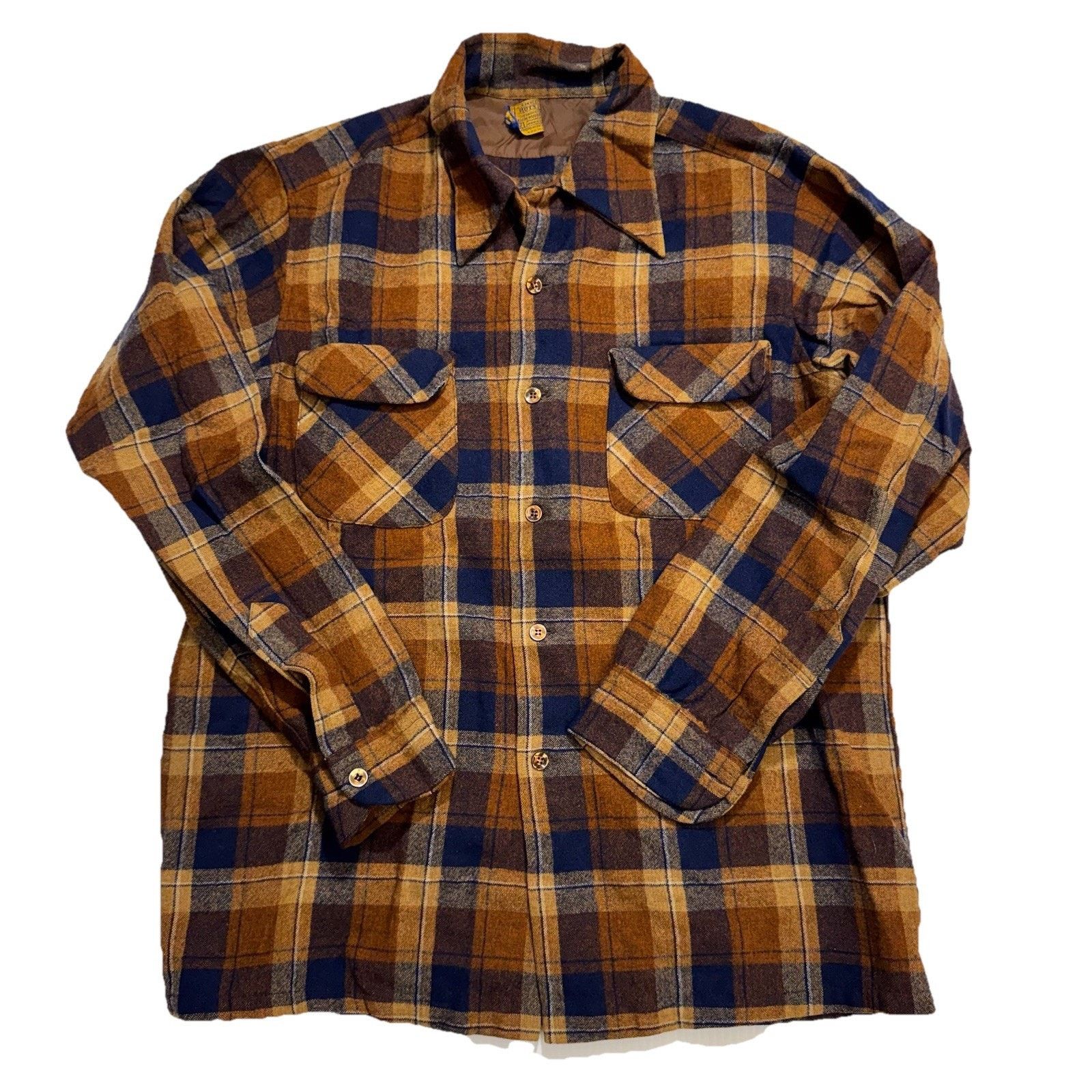 Pendleton vtg 70s Pendleton Board Med Wool Shadow Made USA Loop Collar Size US L / EU 52-54 / 3 - 1 Thumbnail