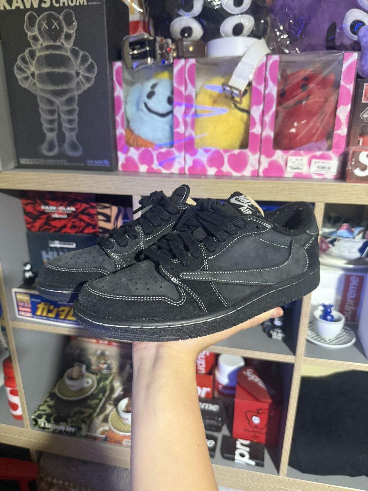 Nike × Travis Scott Air Jordan 1 Low Travis Scott Black Phantom Size US 8 / EU 41 - 1 Thumbnail