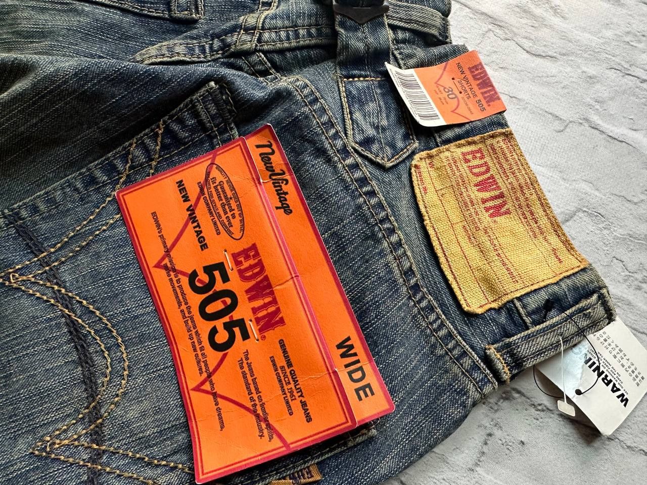 Edwin × Japanese Brand Edwin 505 Japanesse Jeans Shorts 30 Rare New Vintage Size US 30 / EU 46 - 2 Thumbnail