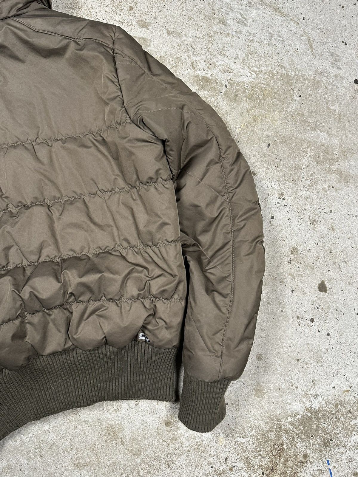 Adidas × Vintage Vintage Y2K Brown Adidas Hooded Bomber Jacket Utility Size US S / EU 44-46 / 1 - 13 Thumbnail