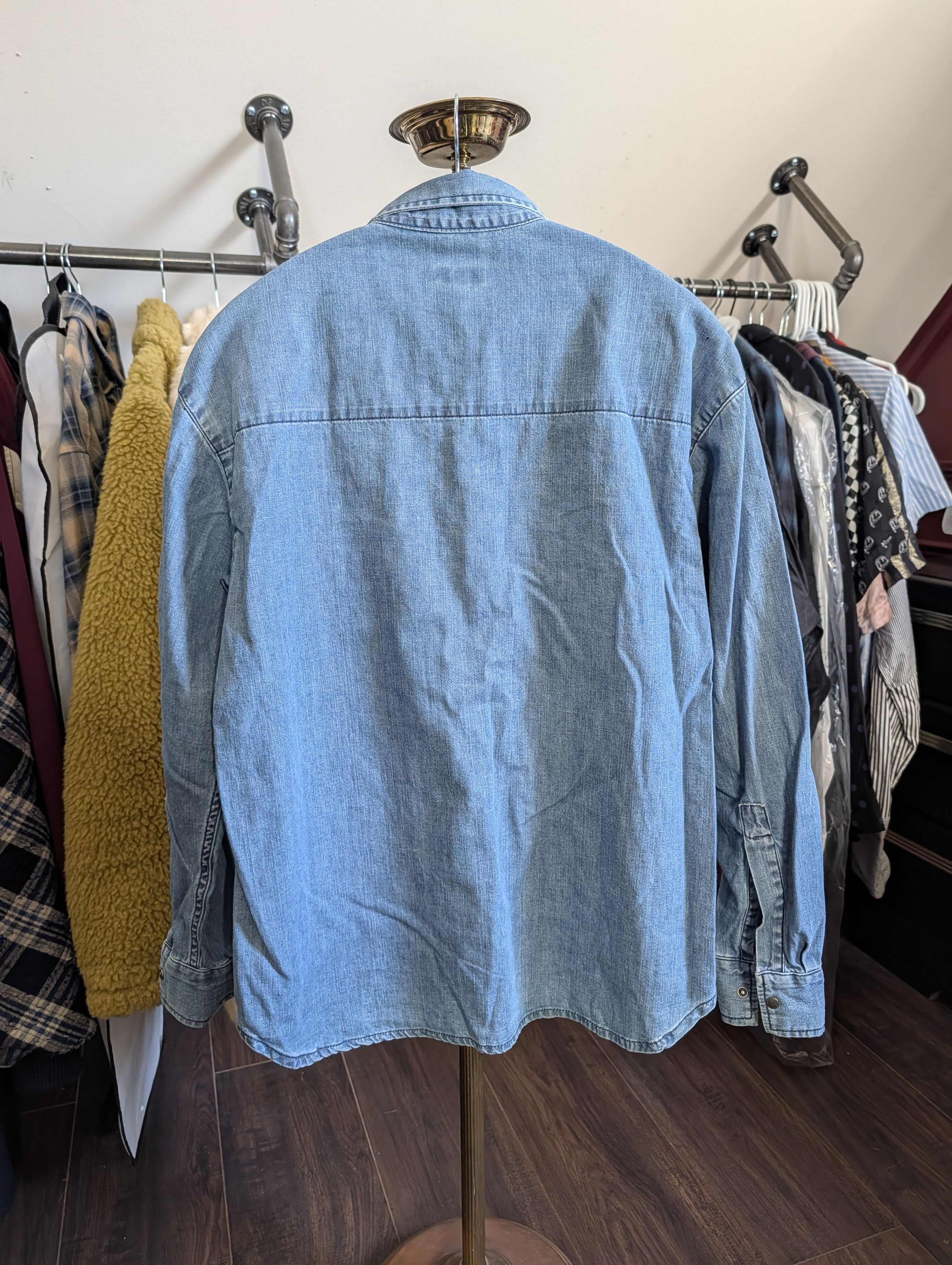 Kenzo Blue denim made in Italy HYPER RENEGADE snap shirt Size US S / EU 44-46 / 1 - 8 Thumbnail