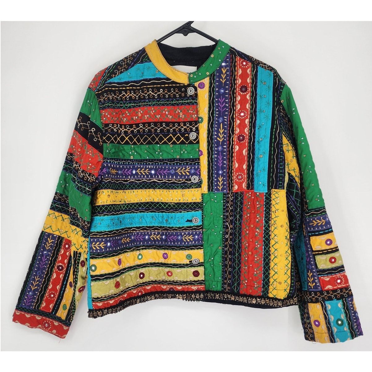 Chicos Chicos Colorful Embroidered Jacket Women's Size Large Size L / US 10 / IT 46 - 12 Thumbnail