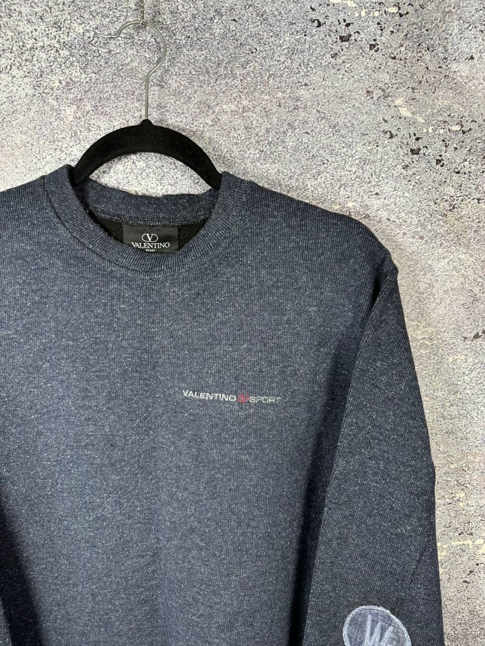 Valentino Valentino Sport Lana Wool Sweatshirt Blue Vintage Large Size US L / EU 52-54 / 3 - 2 Thumbnail