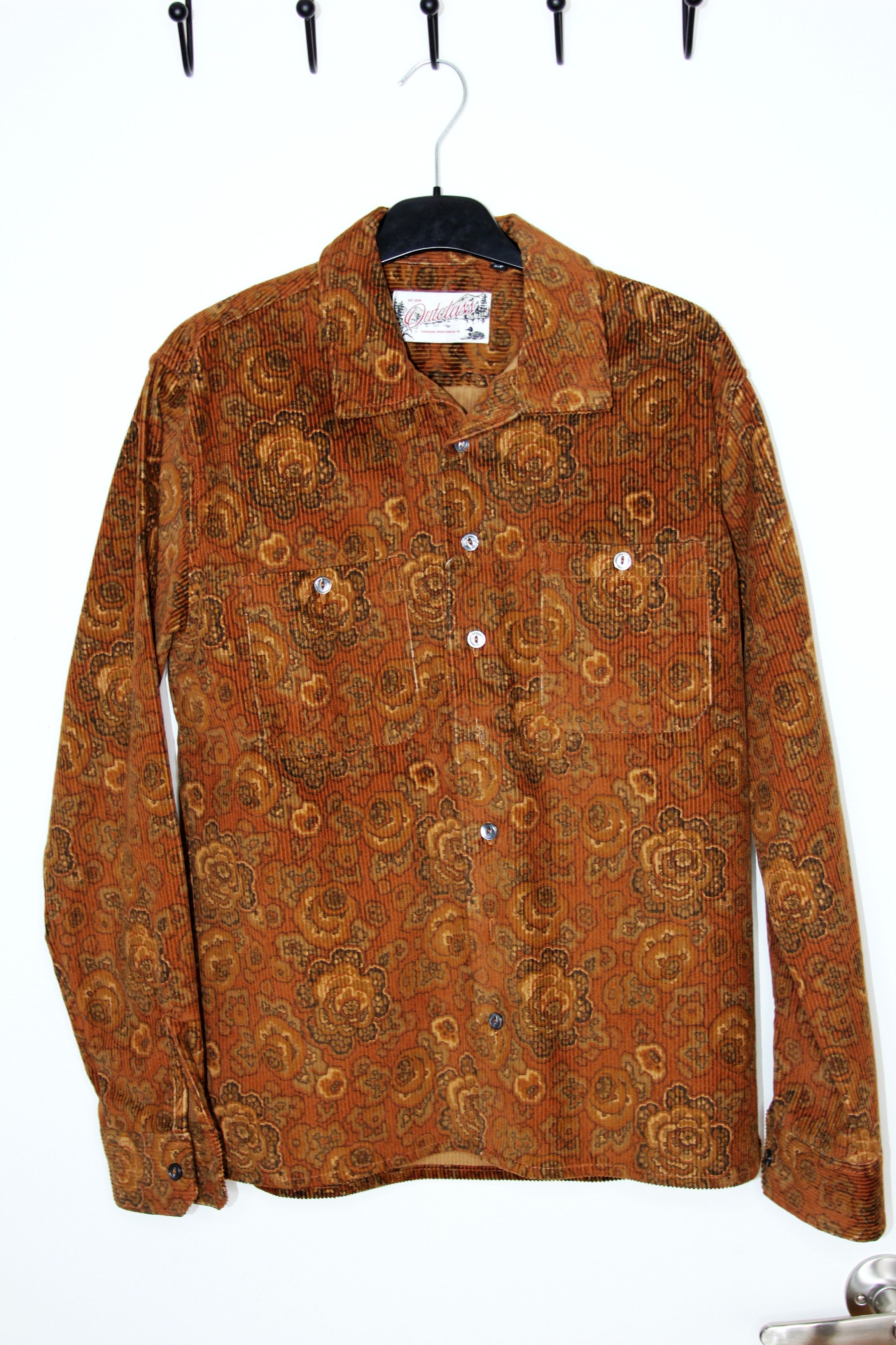 Outclass BNWT AW25 OUTCLASS BRONZE PRINTED CORDUROY CLUB SHIRT S Size US S / EU 44-46 / 1 - 2 Thumbnail