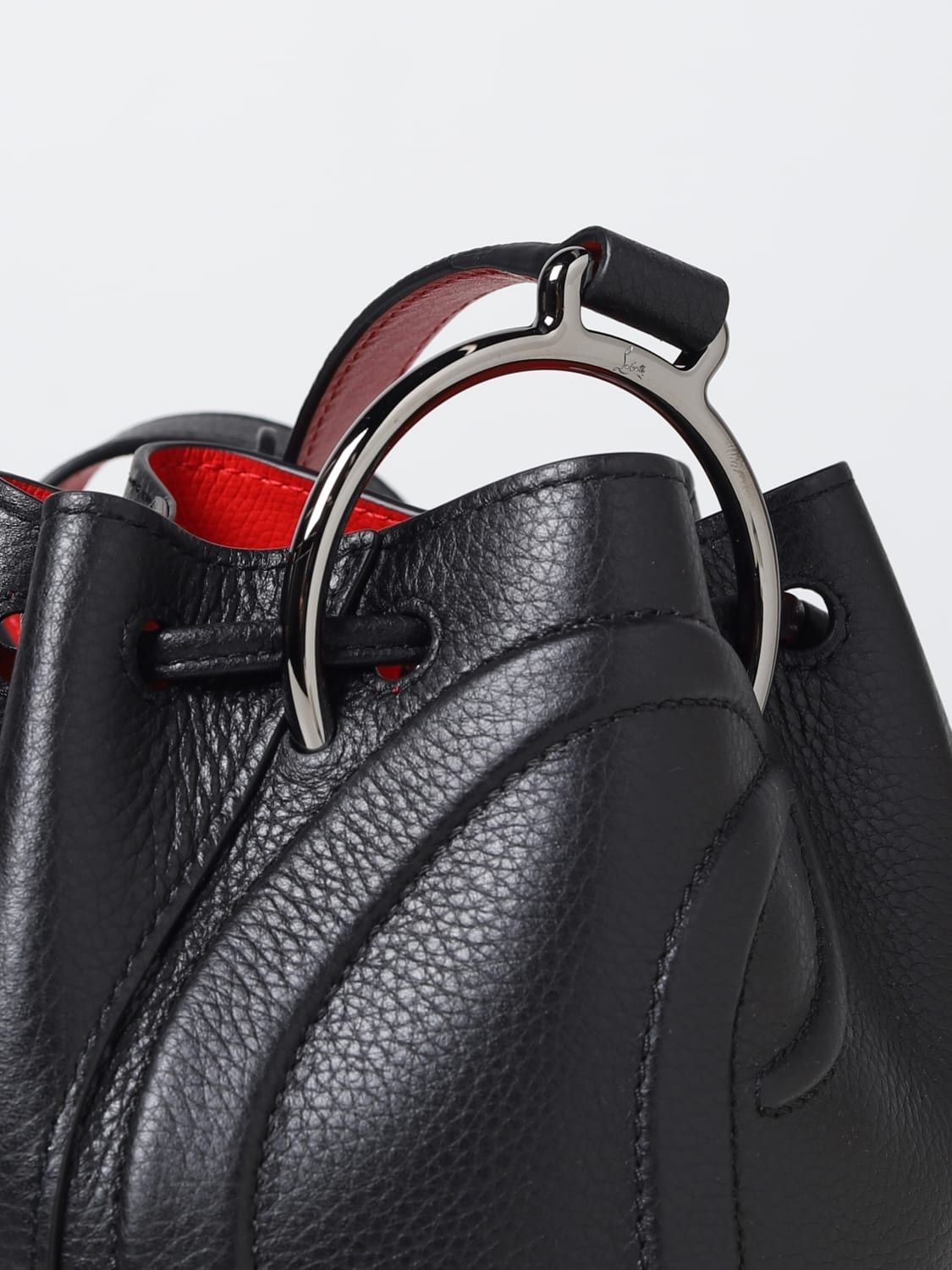 Christian Louboutin o1s1wg110125 Size:OS/Side Leather Bucket Bag in Black Size ONE SIZE - 3 Thumbnail