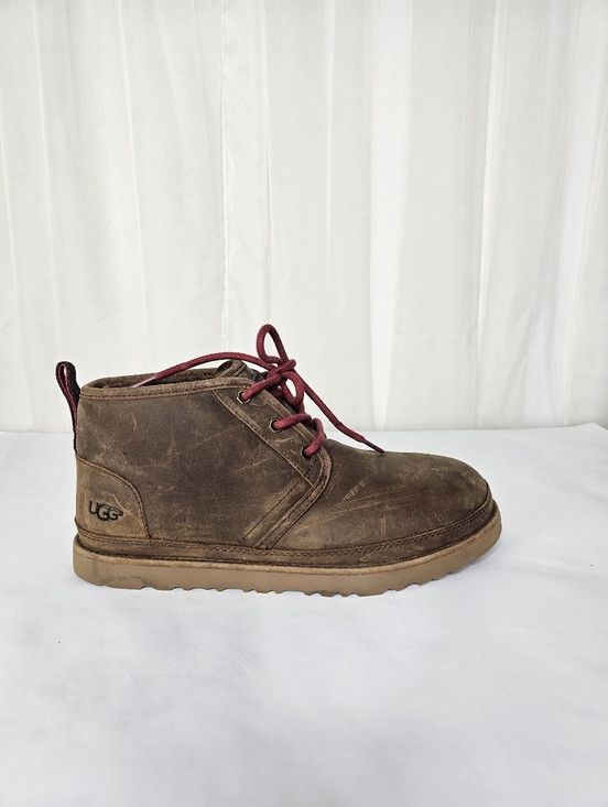 Ugg UGG Neumel Waterproof Leather Chukka Boots Grizzly Brown Size US 10 / EU 43 - 1 Thumbnail