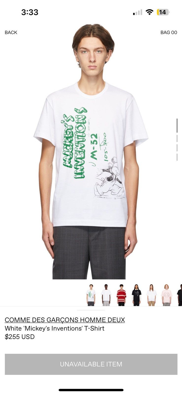Comme des Garcons Commes Des Garçons Homme Deux “Mickeys Inventions” Shirt Size US L / EU 52-54 / 3 - 8 Thumbnail