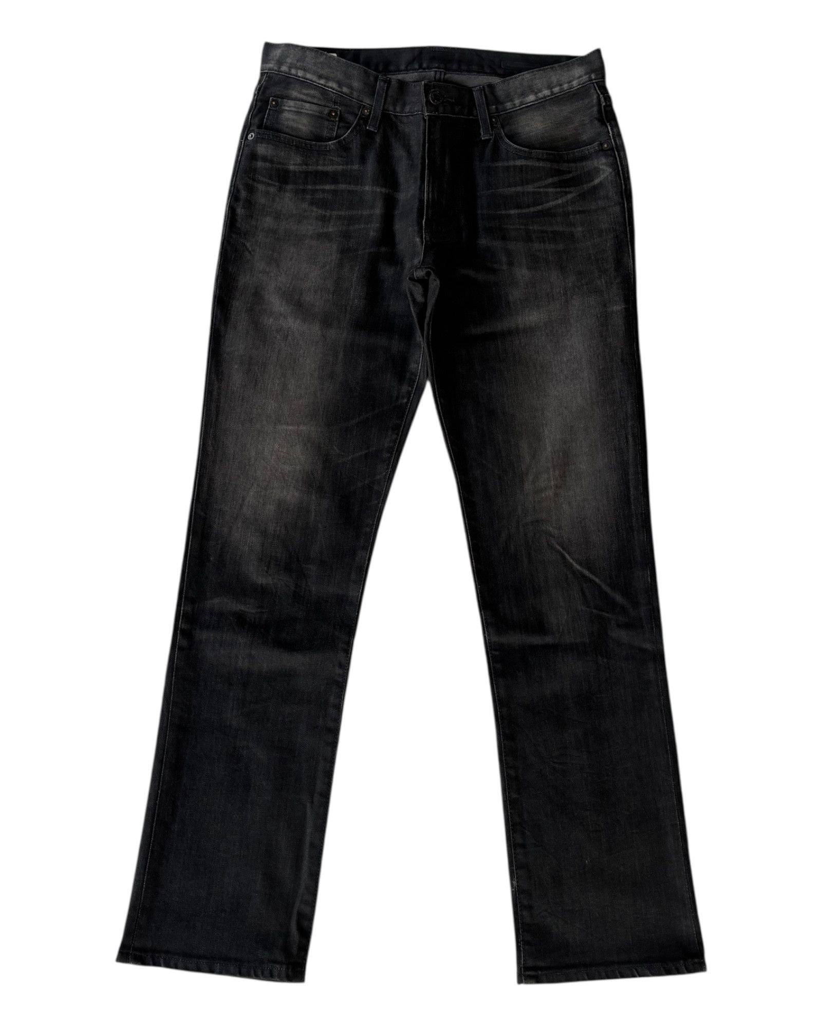 14th Addiction × If Six Was Nine × Le Grande Bleu (L.G.B.) Edwin 503 Black Waxed Made In Japan Denim Jean Size US 33 - 8 Thumbnail