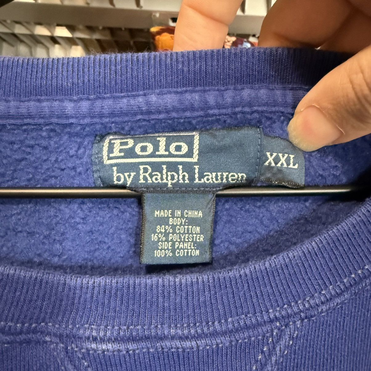 Polo Ralph Lauren Vintage Polo Ralph Lauren crewneck Royal Blue Reverse Weave Size US XXL / EU 58 / 5 - 4 Thumbnail