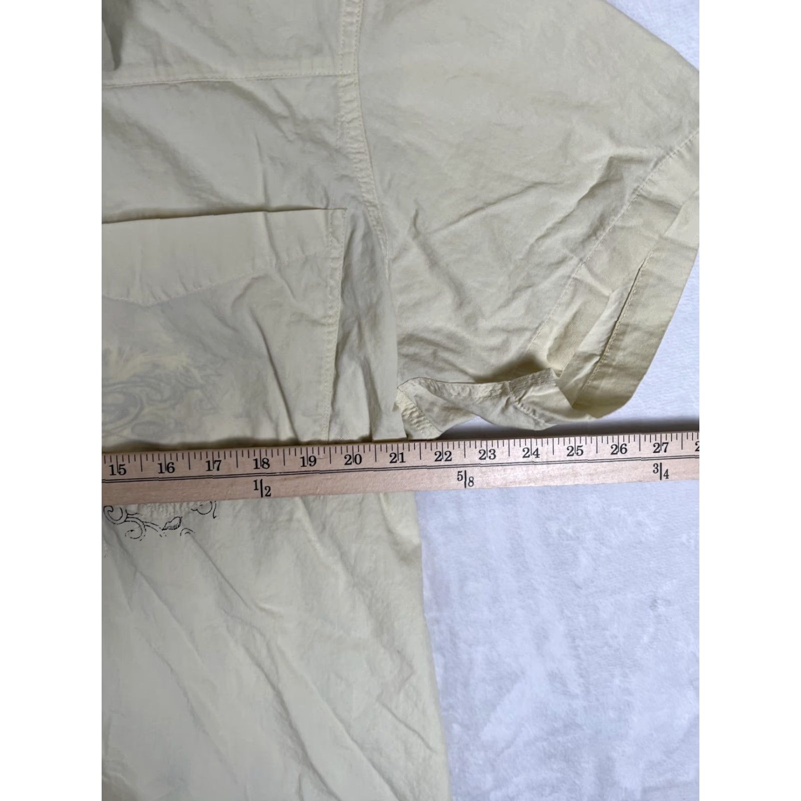 Anchor Blue VINTAGE Anchor Blue Shirt Mens XL Beige Short Sleeve Button Floral Y2K READ Size US XL / EU 56 / 4 - 5 Thumbnail