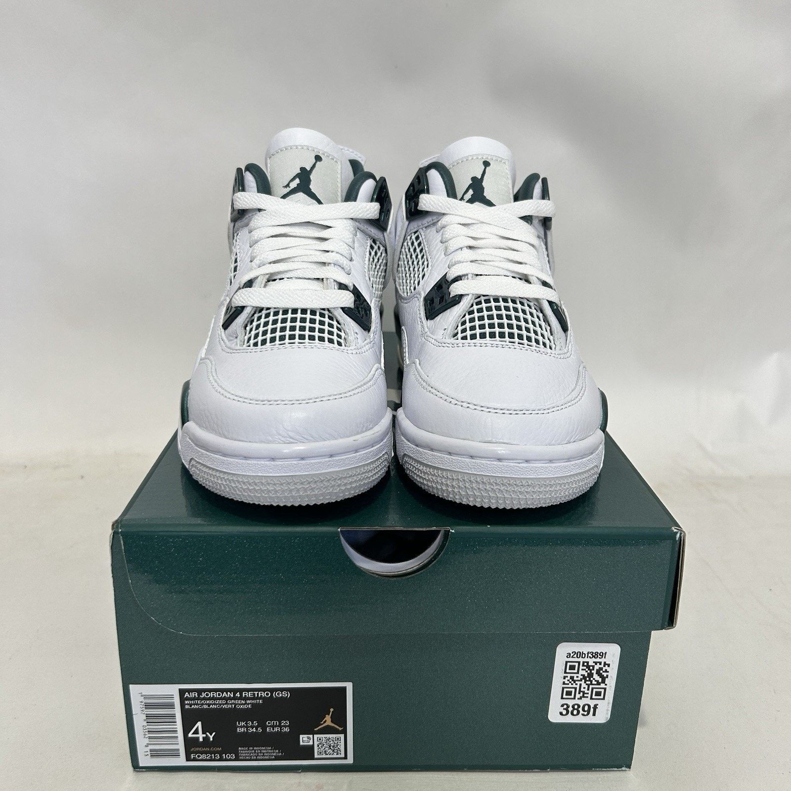Jordan Brand Nike Air Jordan 4 Retro GS “Oxidized Green” Size US 5.5 / IT 35.5 - 2 Thumbnail