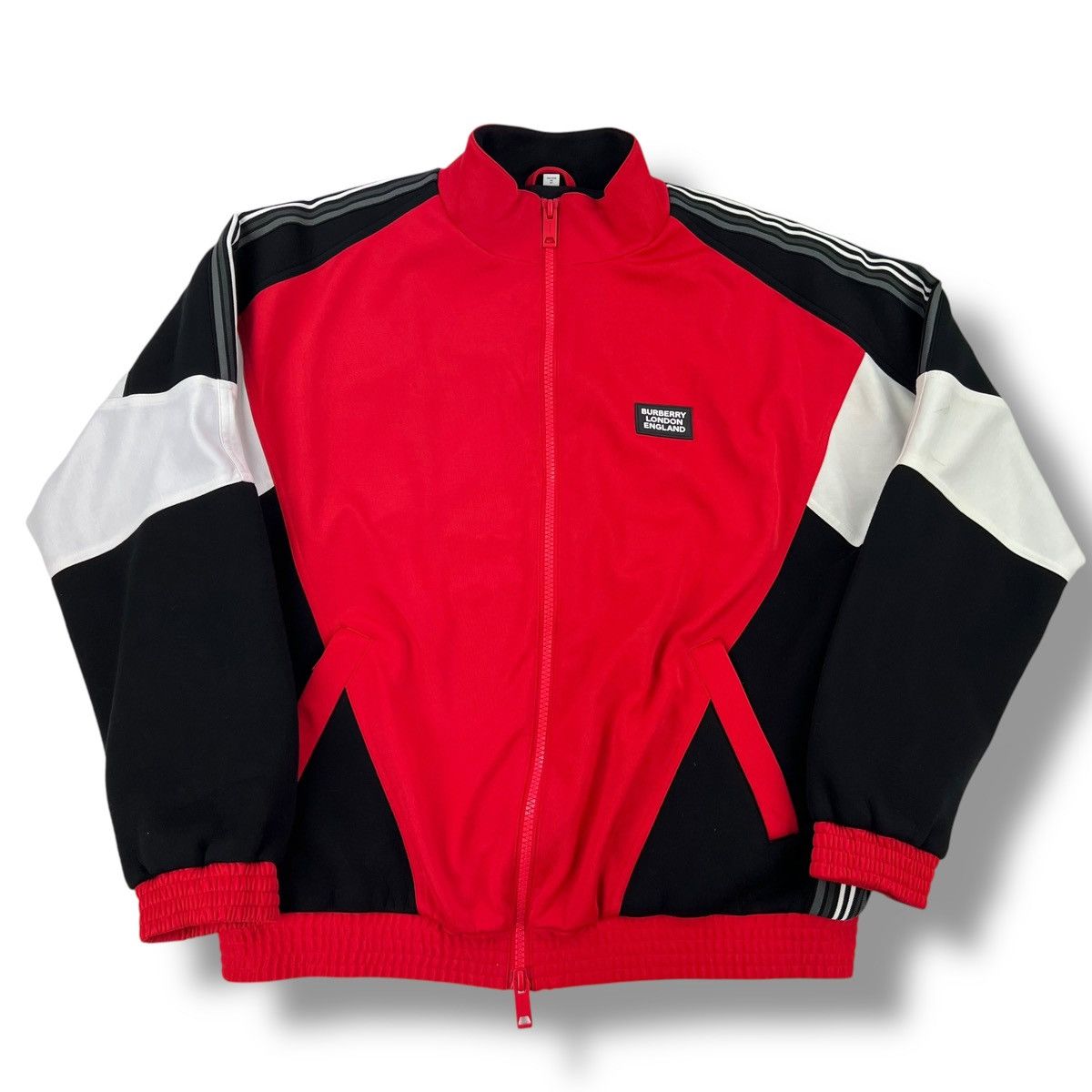 Burberry Burberry Astala Red Track Jacket Size US XL / EU 56 / 4 - 2 Thumbnail