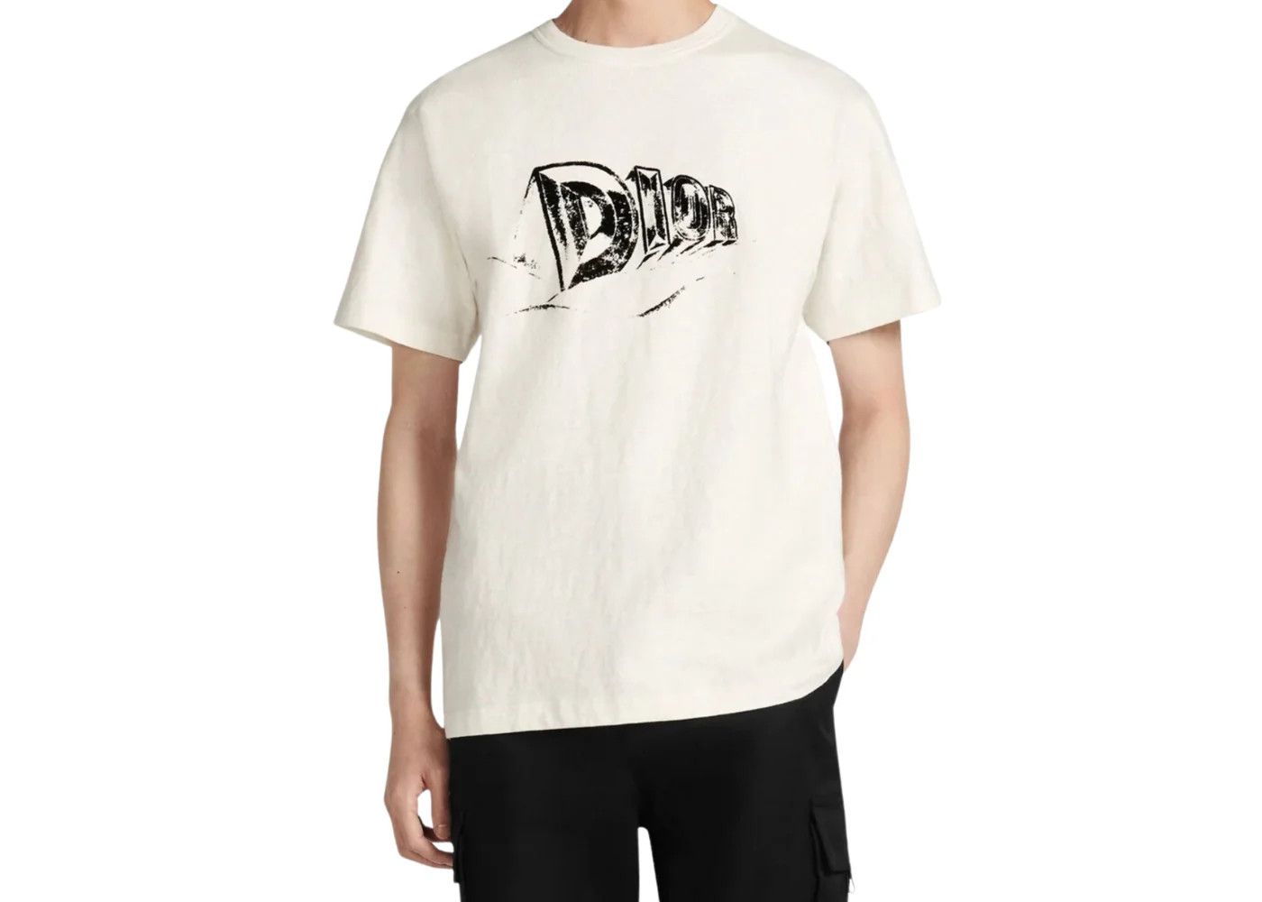 Dior o1w1db10924 Relaxed Fit Short Sleeve T-Shirt in White Size US L / EU 52-54 / 3 - 2 Thumbnail